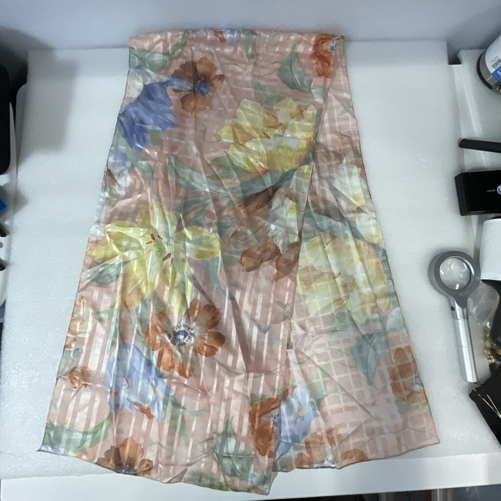 Multicolor Pastel Floral Scarf 8” Wide By 60” Long GnuFashion - Image 1