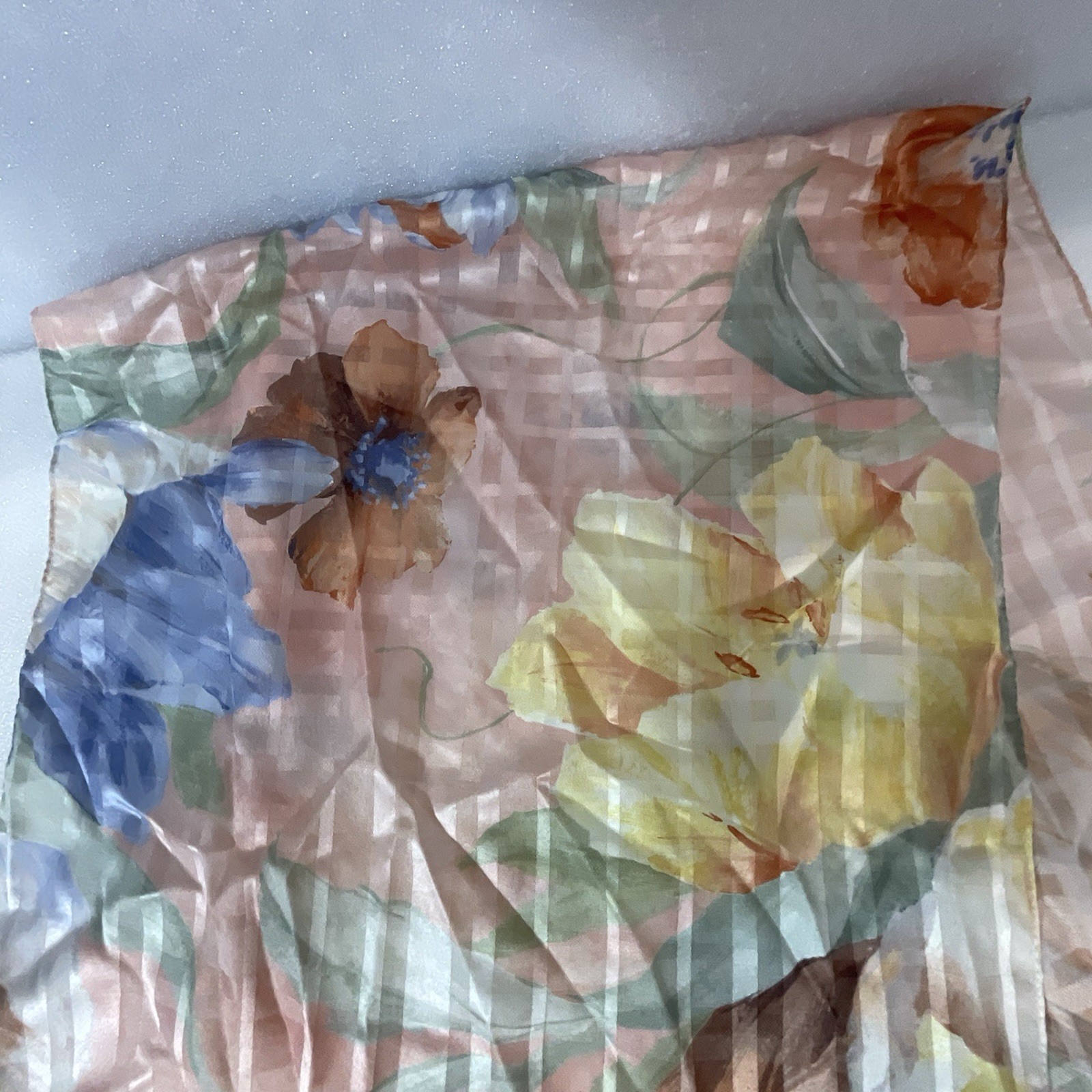 Multicolor Pastel Floral Scarf 8” Wide By 60” Long GnuFashion - Image 4