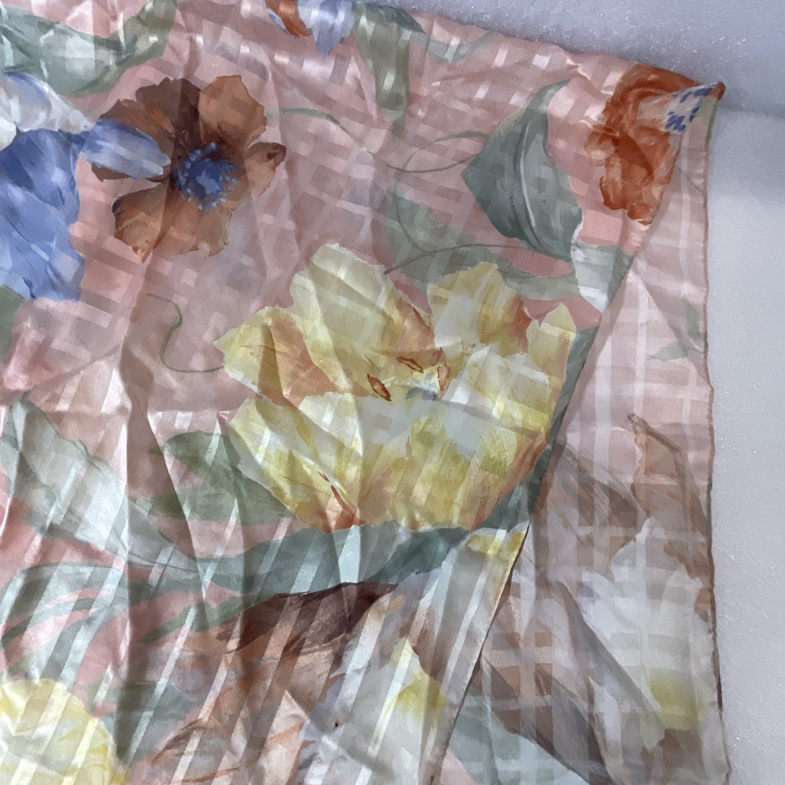 Multicolor Pastel Floral Scarf 8” Wide By 60” Long GnuFashion - Image 5