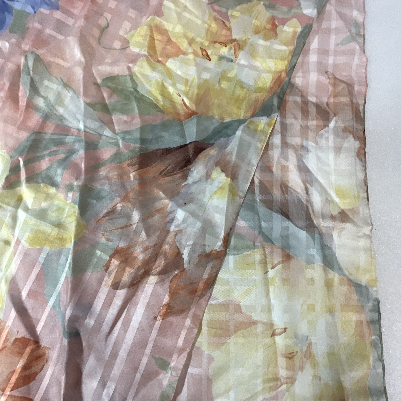 Multicolor Pastel Floral Scarf 8” Wide By 60” Long GnuFashion - Image 6