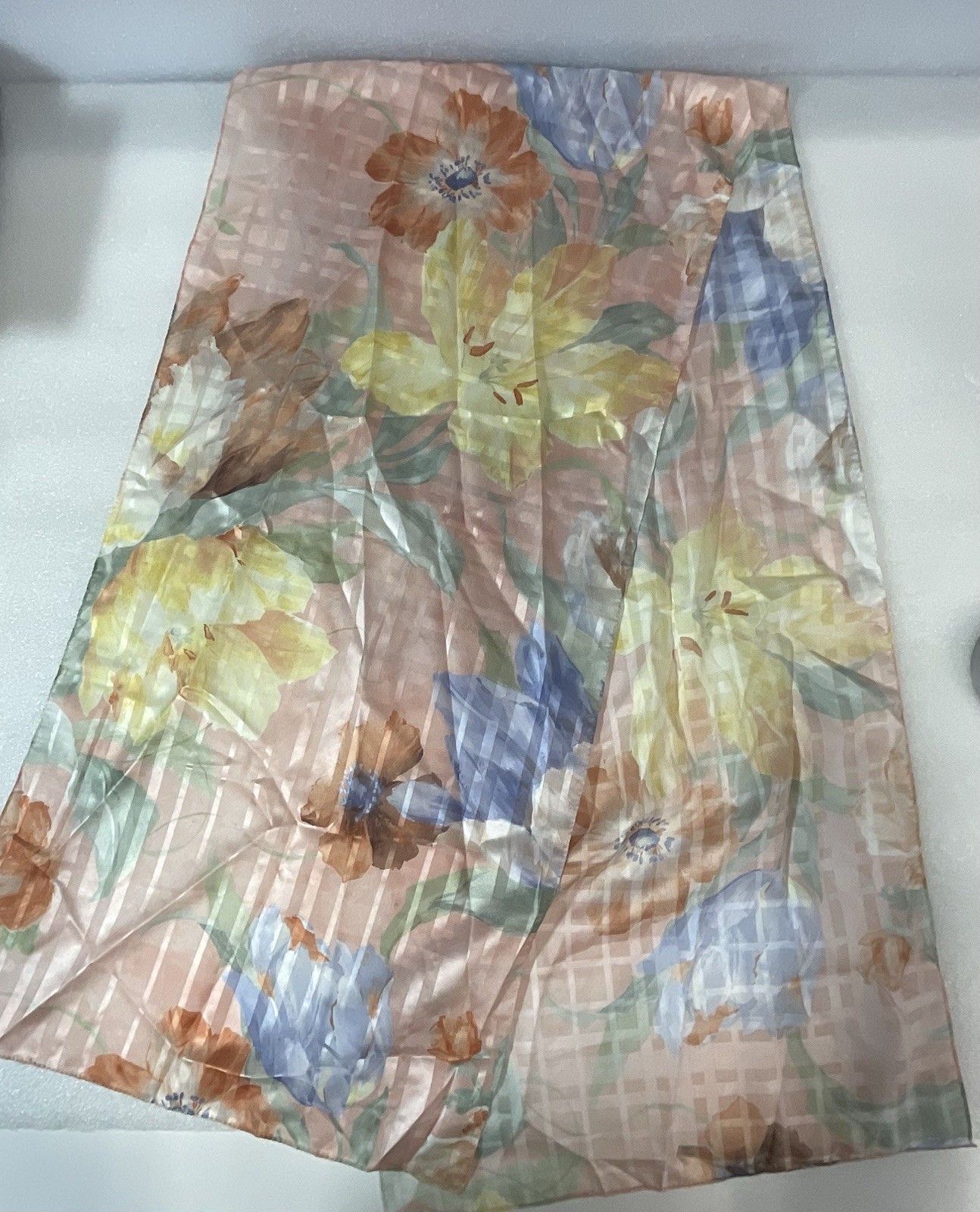 Multicolor Pastel Floral Scarf 8” Wide By 60” Long GnuFashion - Image 8