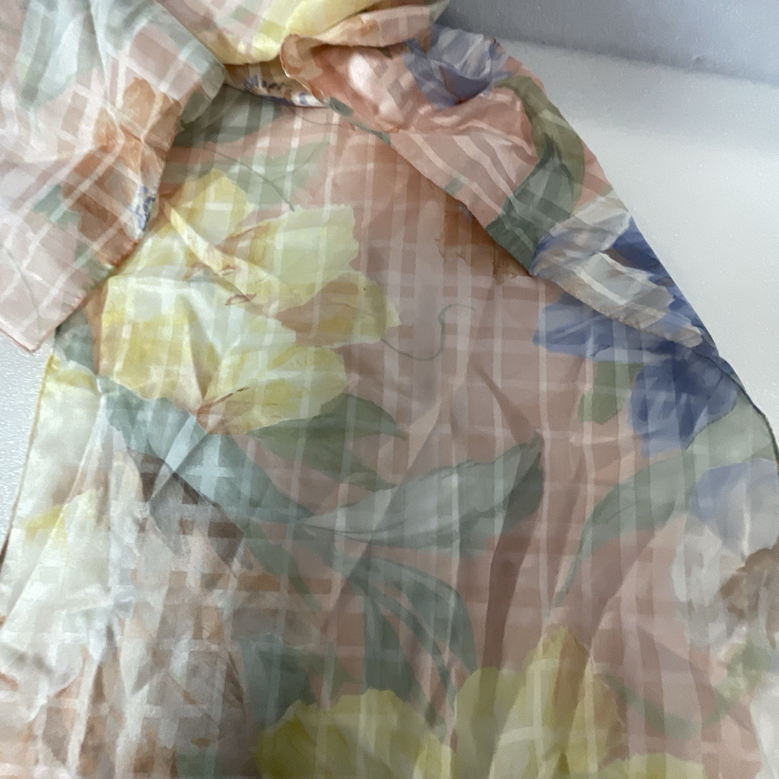 Multicolor Pastel Floral Scarf 8” Wide By 60” Long GnuFashion - Image 12