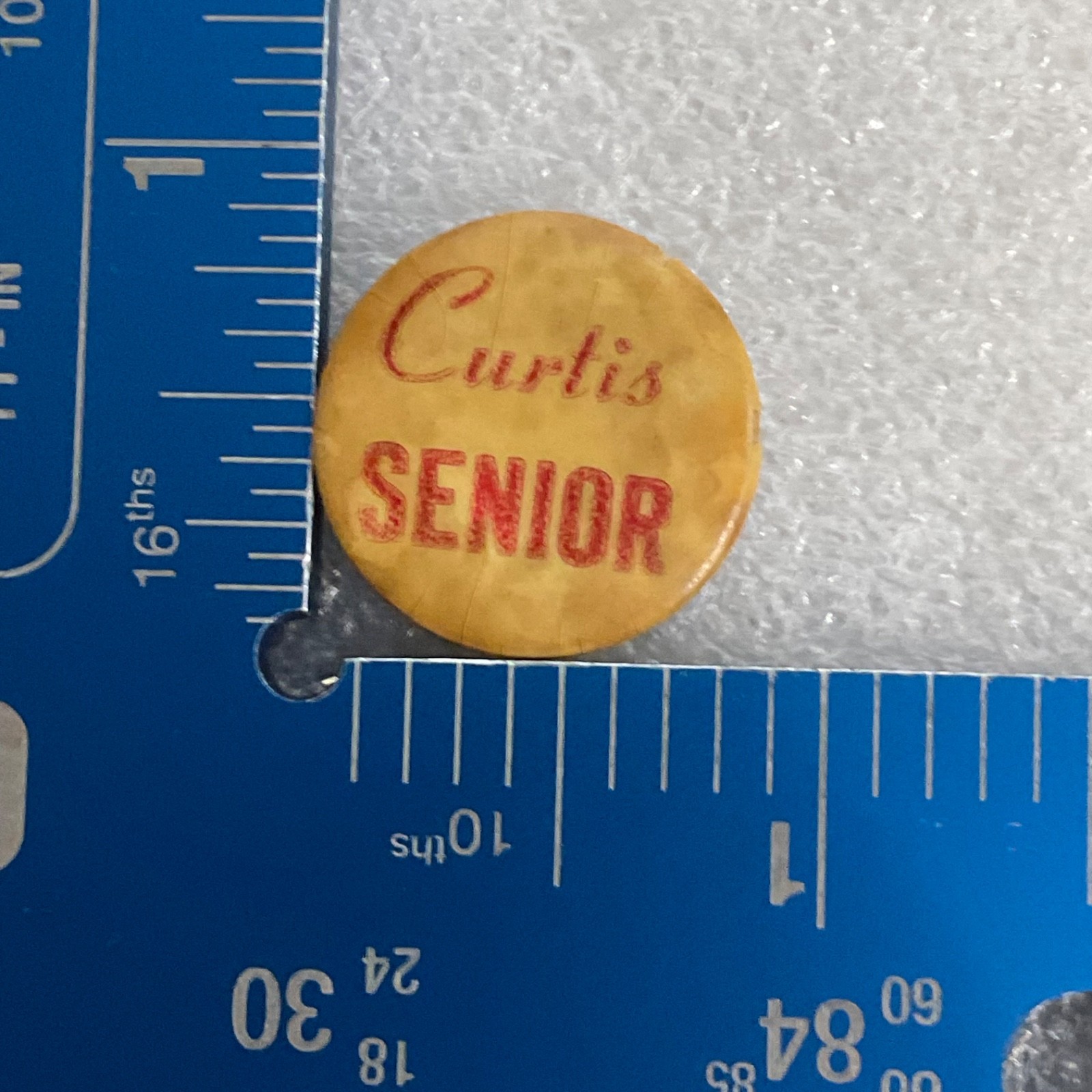 Curtis High School Senior Pinback Button Staten Island NY WA Vintage Badge - Image 6