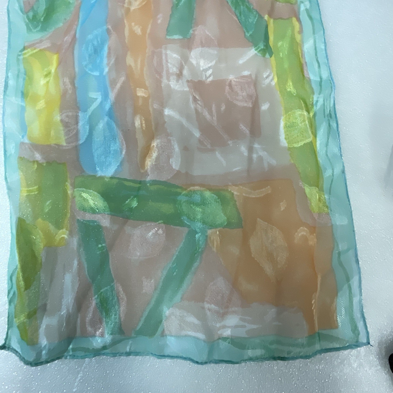 Multicolor Pastel Lightweight Scarf 8” Wide X 52” Long GnuFashion - Image 12