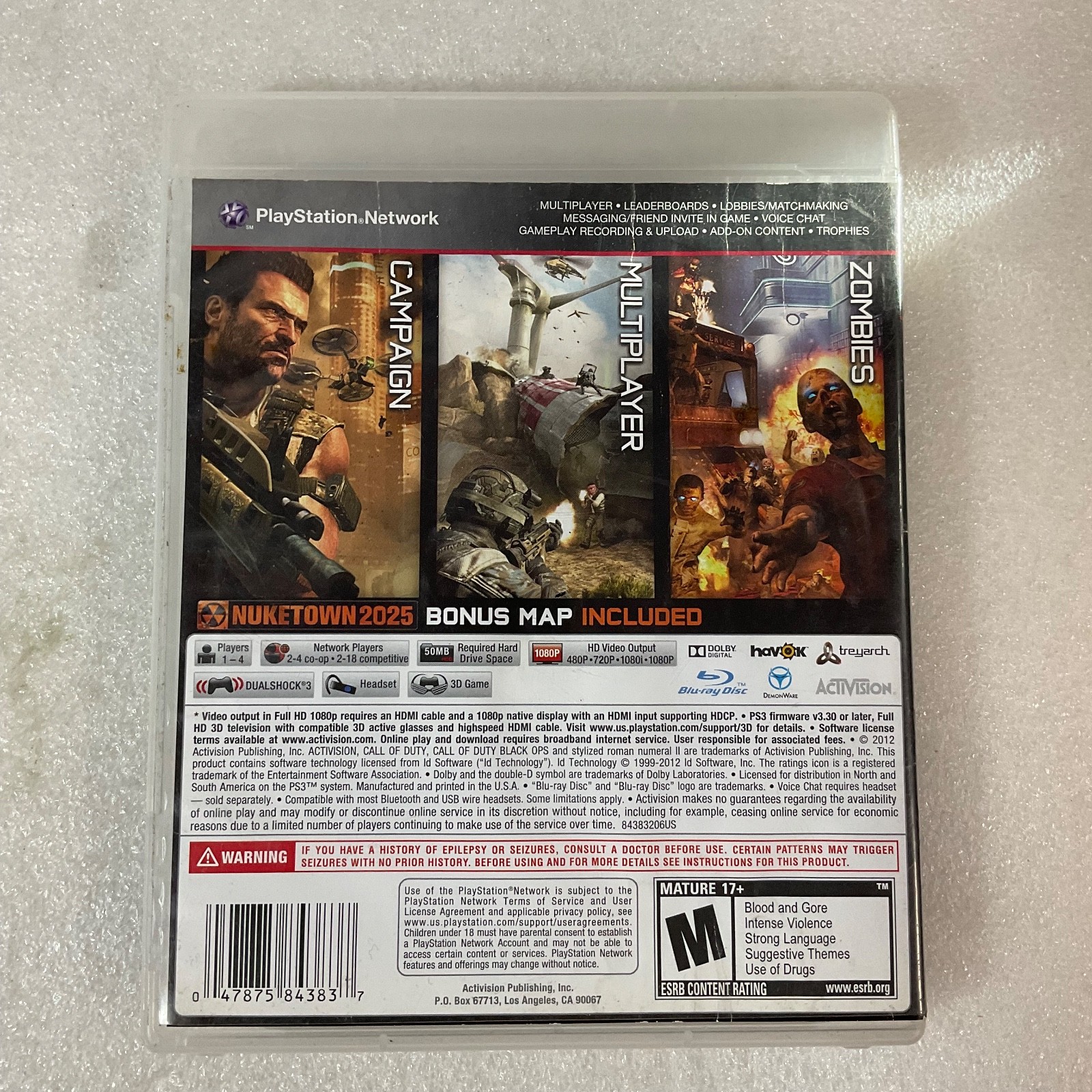 Call of Duty: Black Ops II (PS3, 2012) Complete CIB Tested Treyarch Activision - Image 2