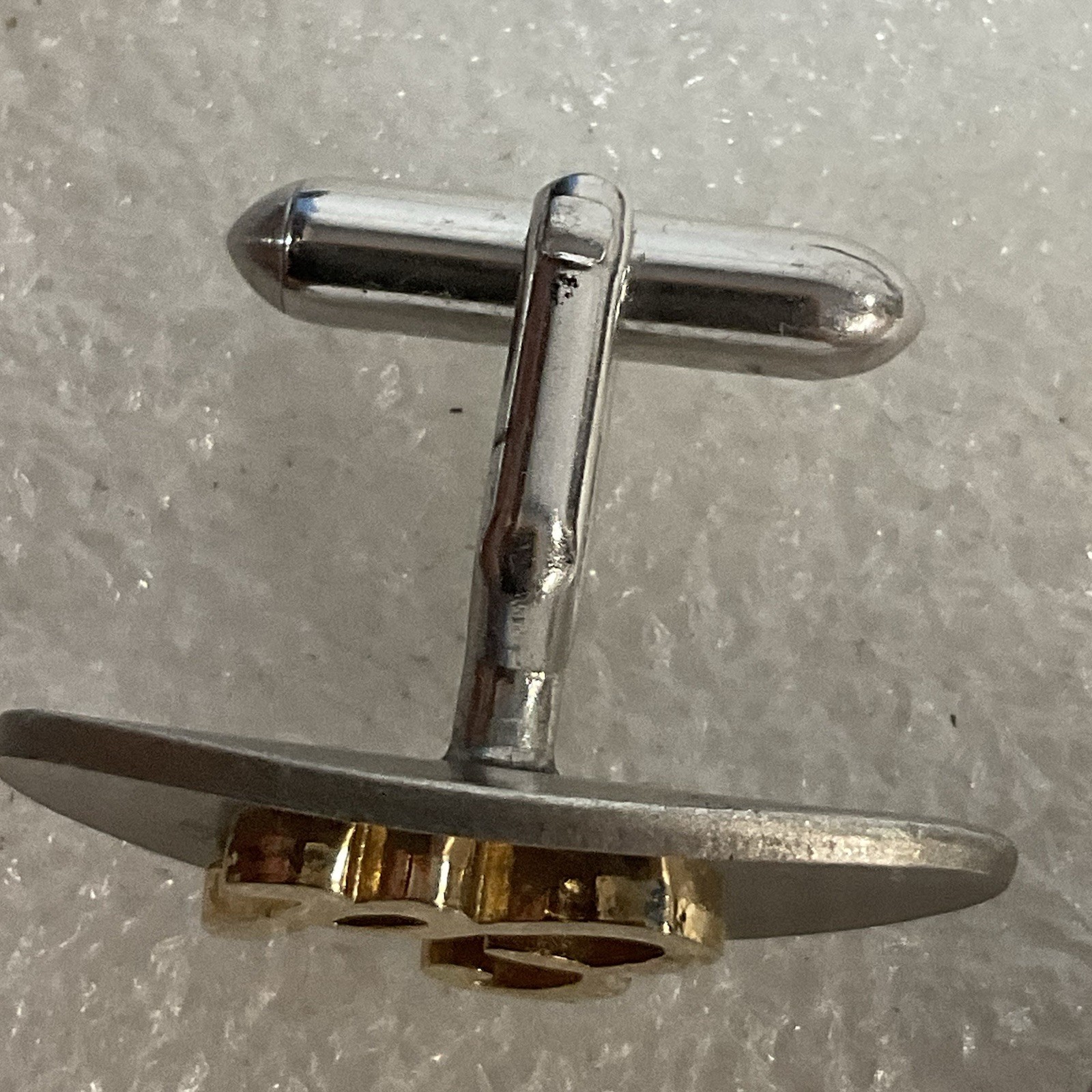 Swank OvalCuff Links ED Silver Tone With Gold Toned “ED” Accent - Image 7
