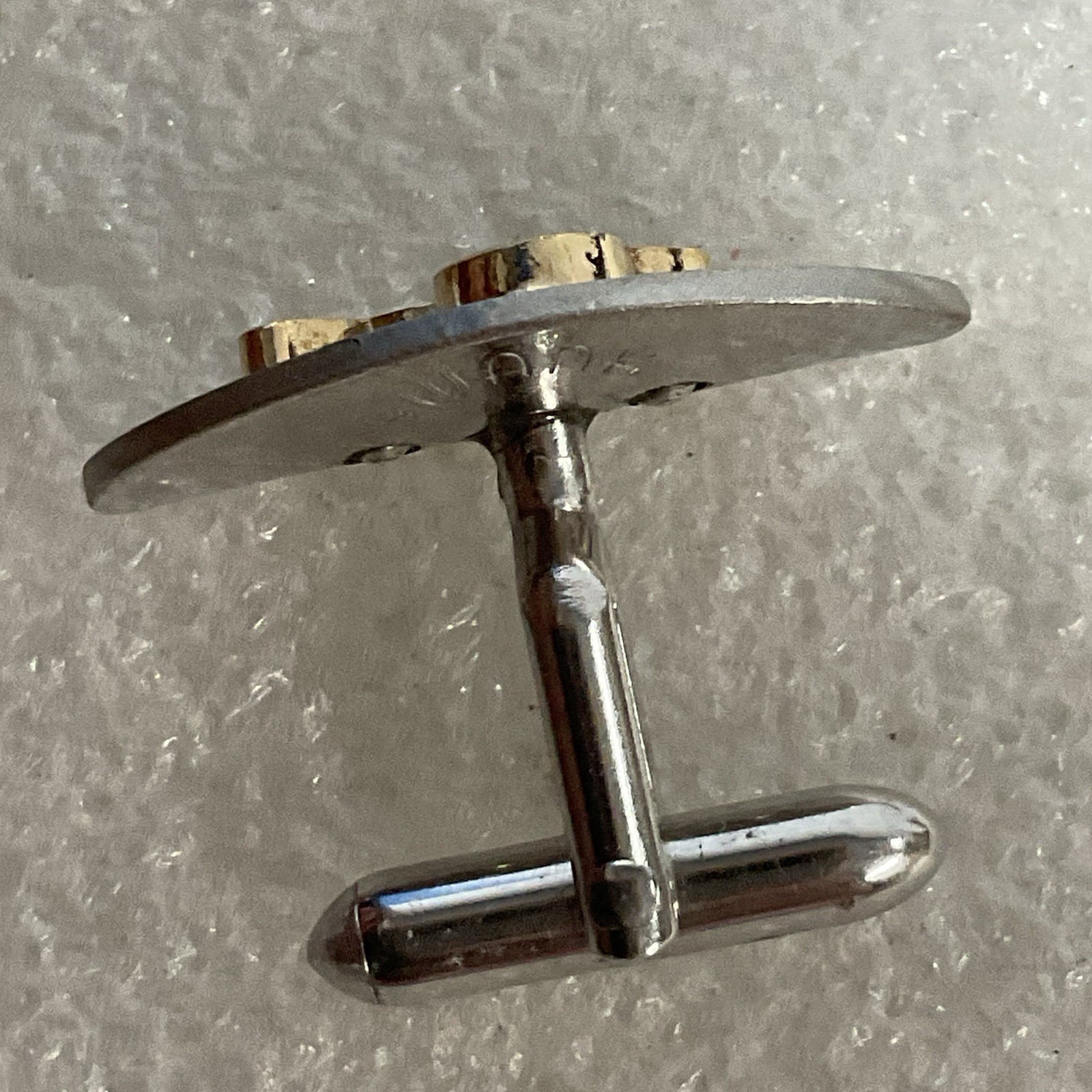 Swank OvalCuff Links ED Silver Tone With Gold Toned “ED” Accent - Image 8