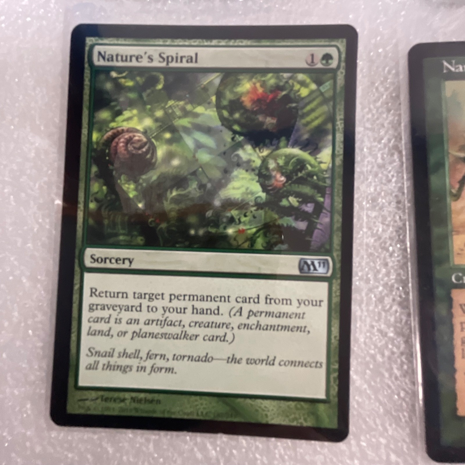 MTG 20 Card Green Lot Mixed Sets Nantuko Disciple Naturalize Nature's Spiral - Image 5