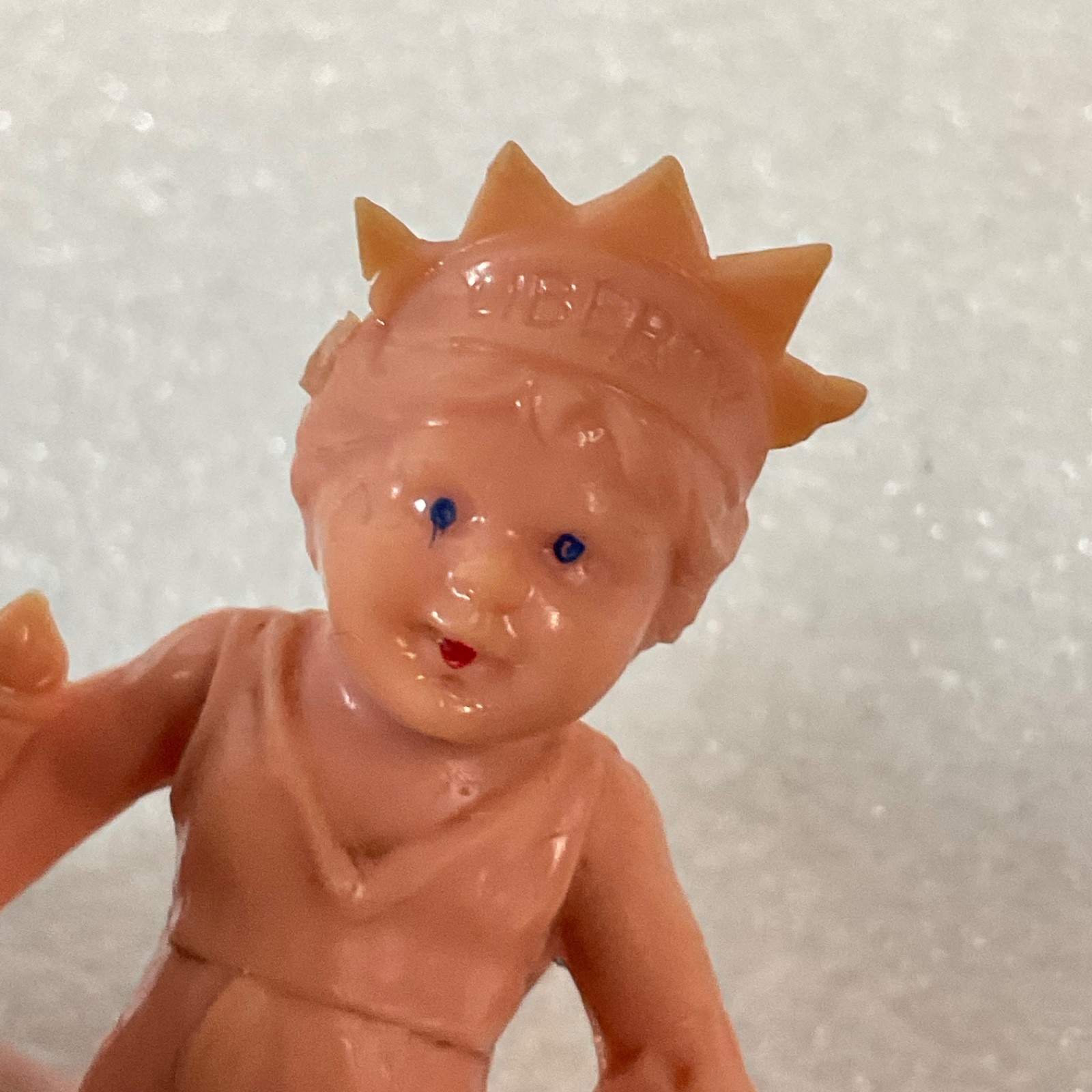 Vintage “Miss America” Liberty Baby Figurine 3in Soft Rubber Toy USA Souvenir - Image 7