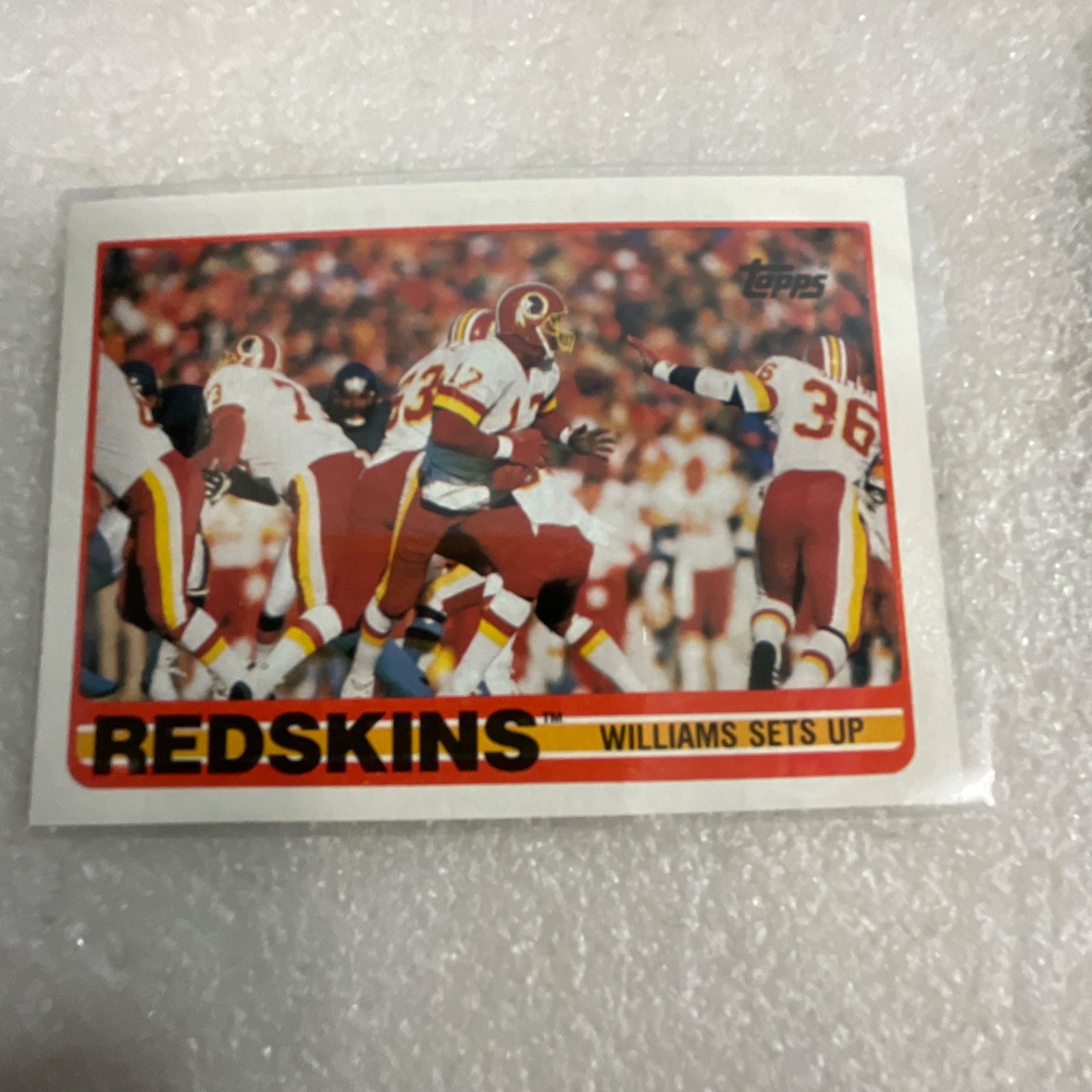 1989 Topps Football 10 Card Lot Flutie Rozier Redskins Chargers - Image 10