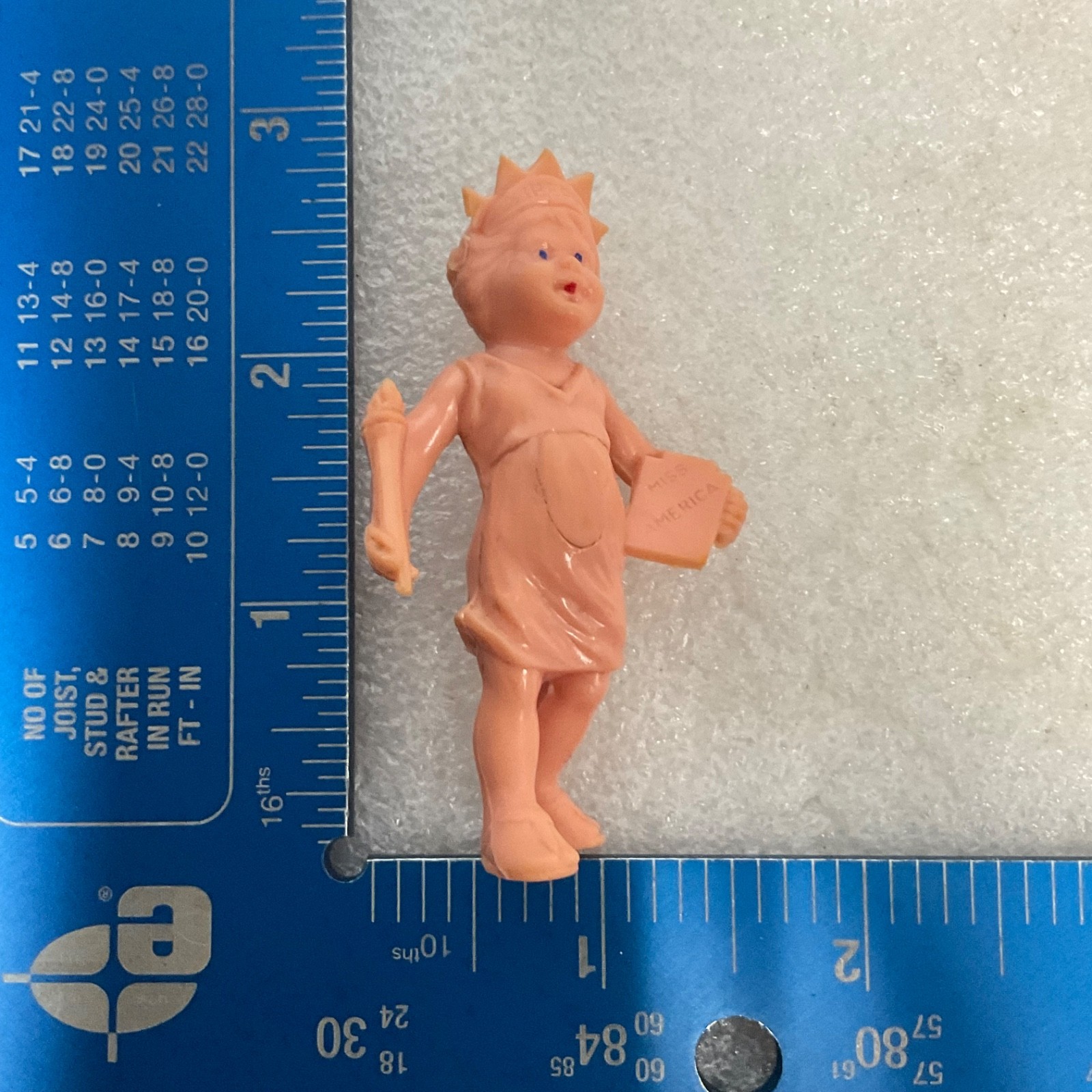Vintage “Miss America” Liberty Baby Figurine 3in Soft Rubber Toy USA Souvenir - Image 10