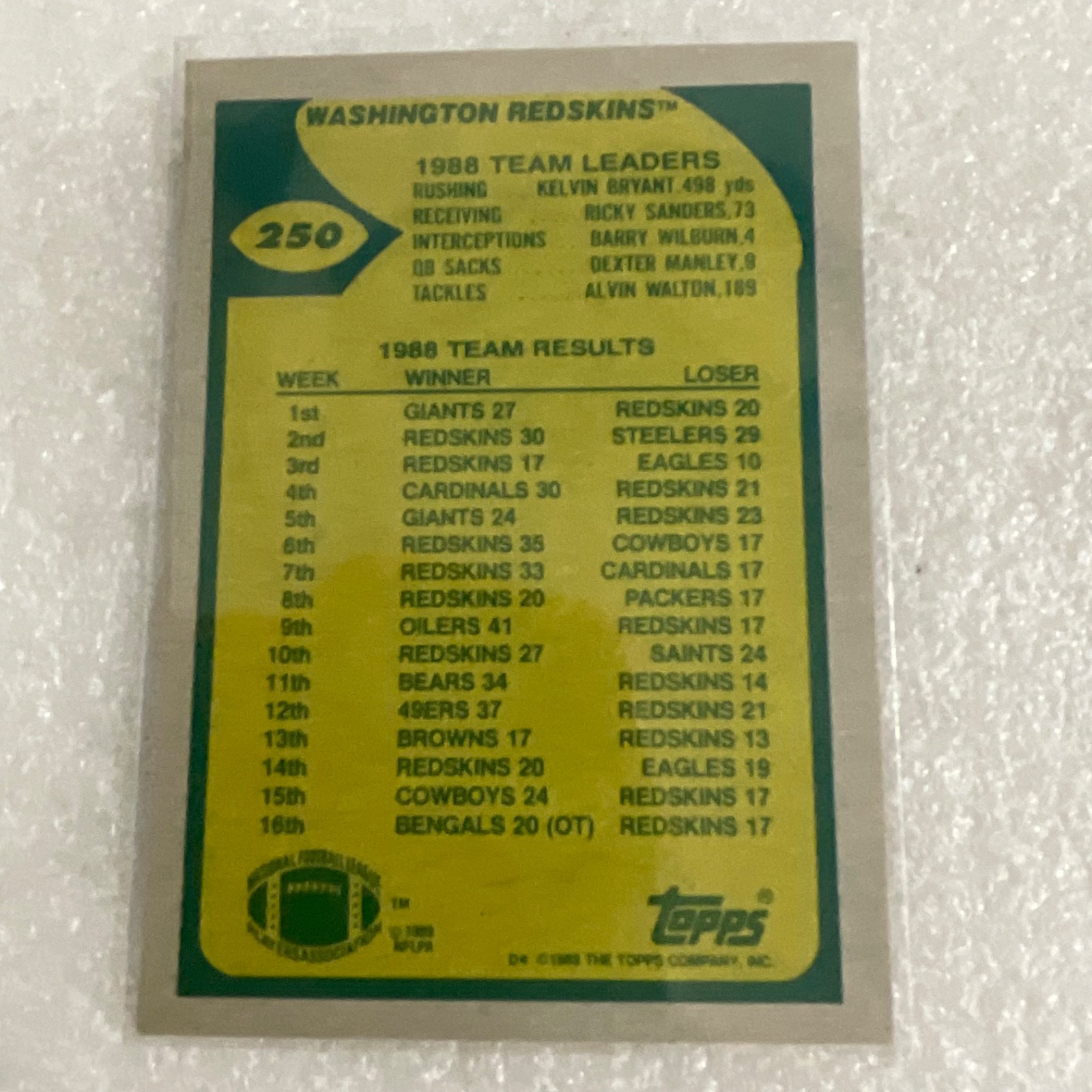 1989 Topps Football 10 Card Lot Flutie Rozier Redskins Chargers - Image 20