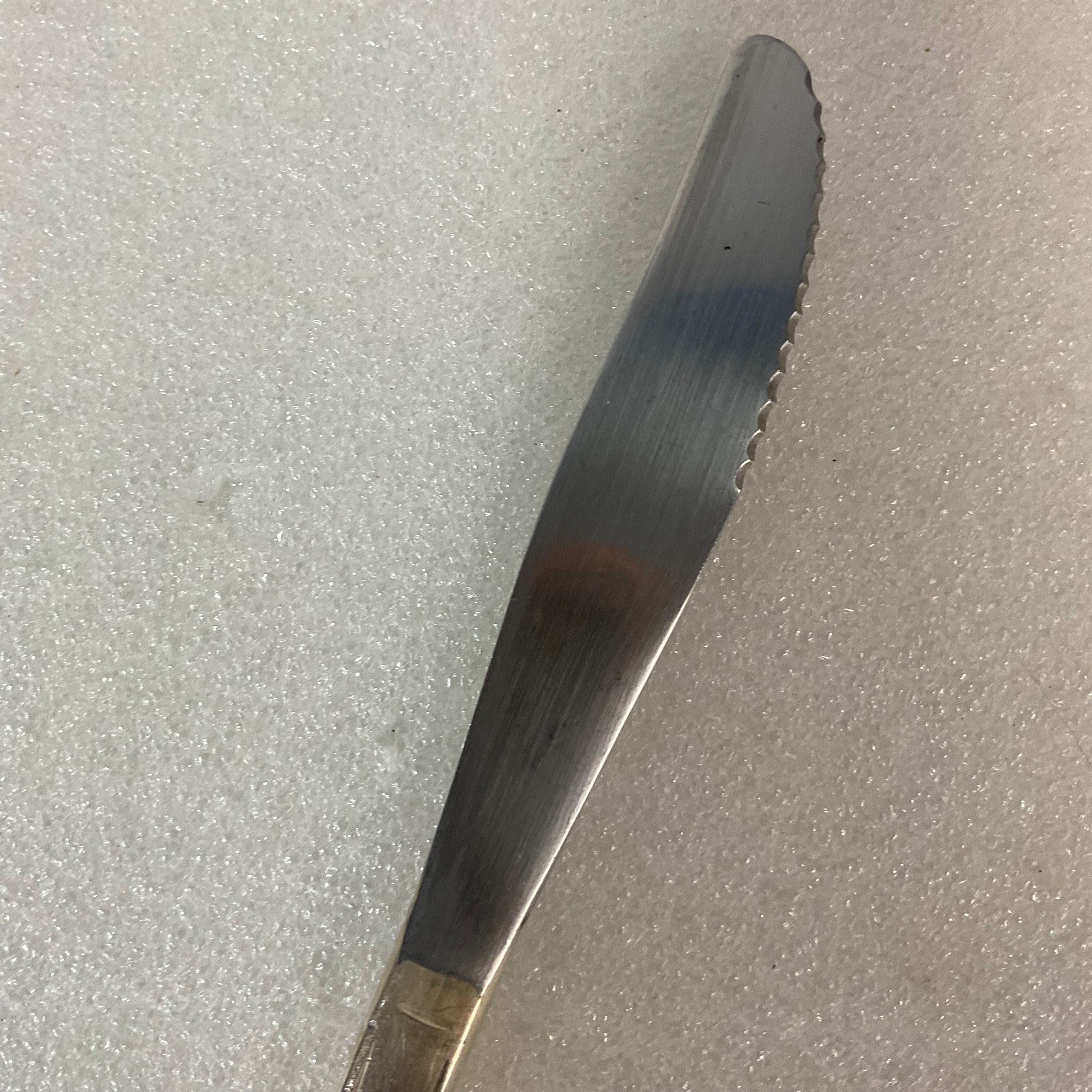 Vintage Silver Handle Stainless Table Knife 8in Ornate Flatware Utensil - Image 4
