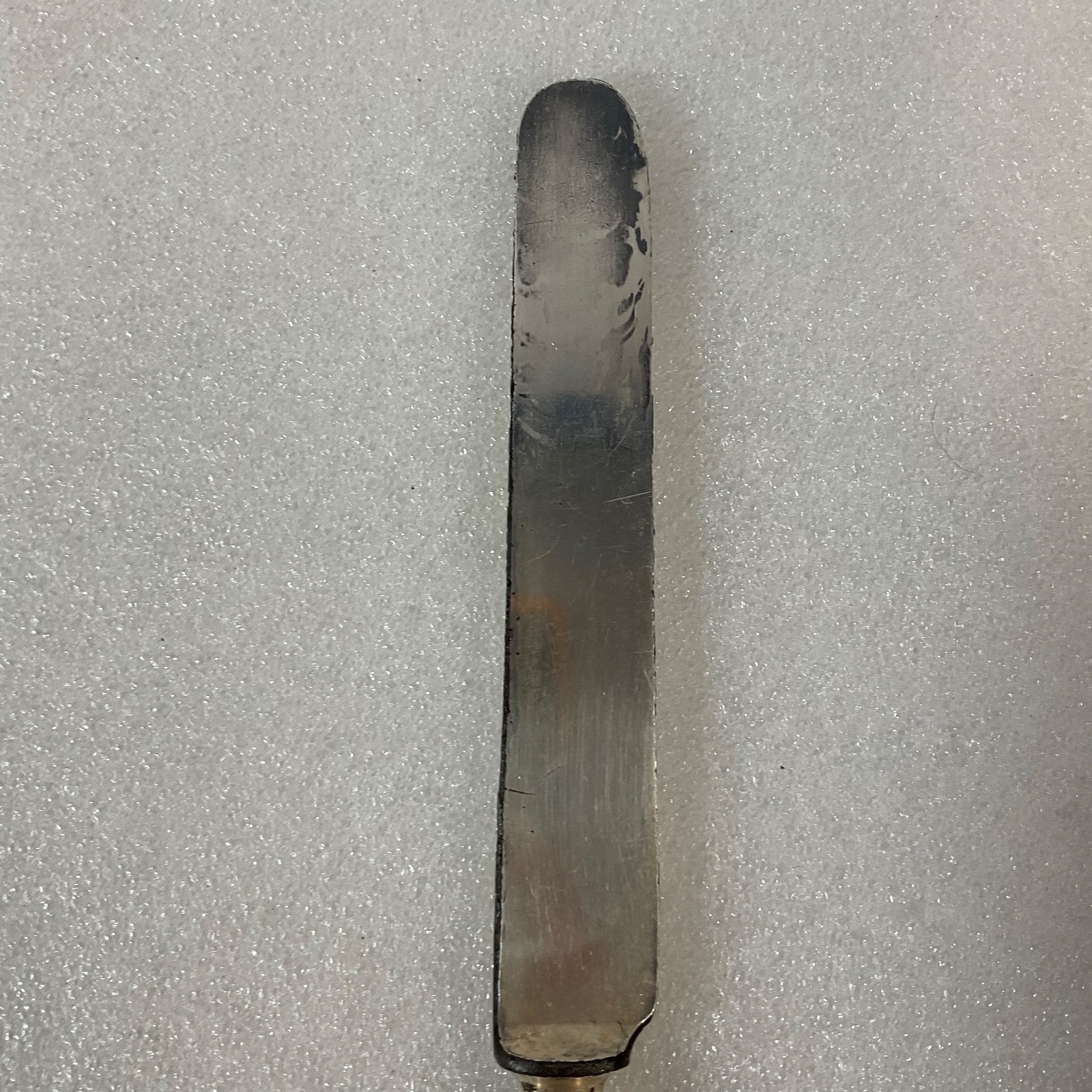 1847 Rogers Bros Silverplate Knife Pat May 17 1881 Embossed Floral Handle - Image 5