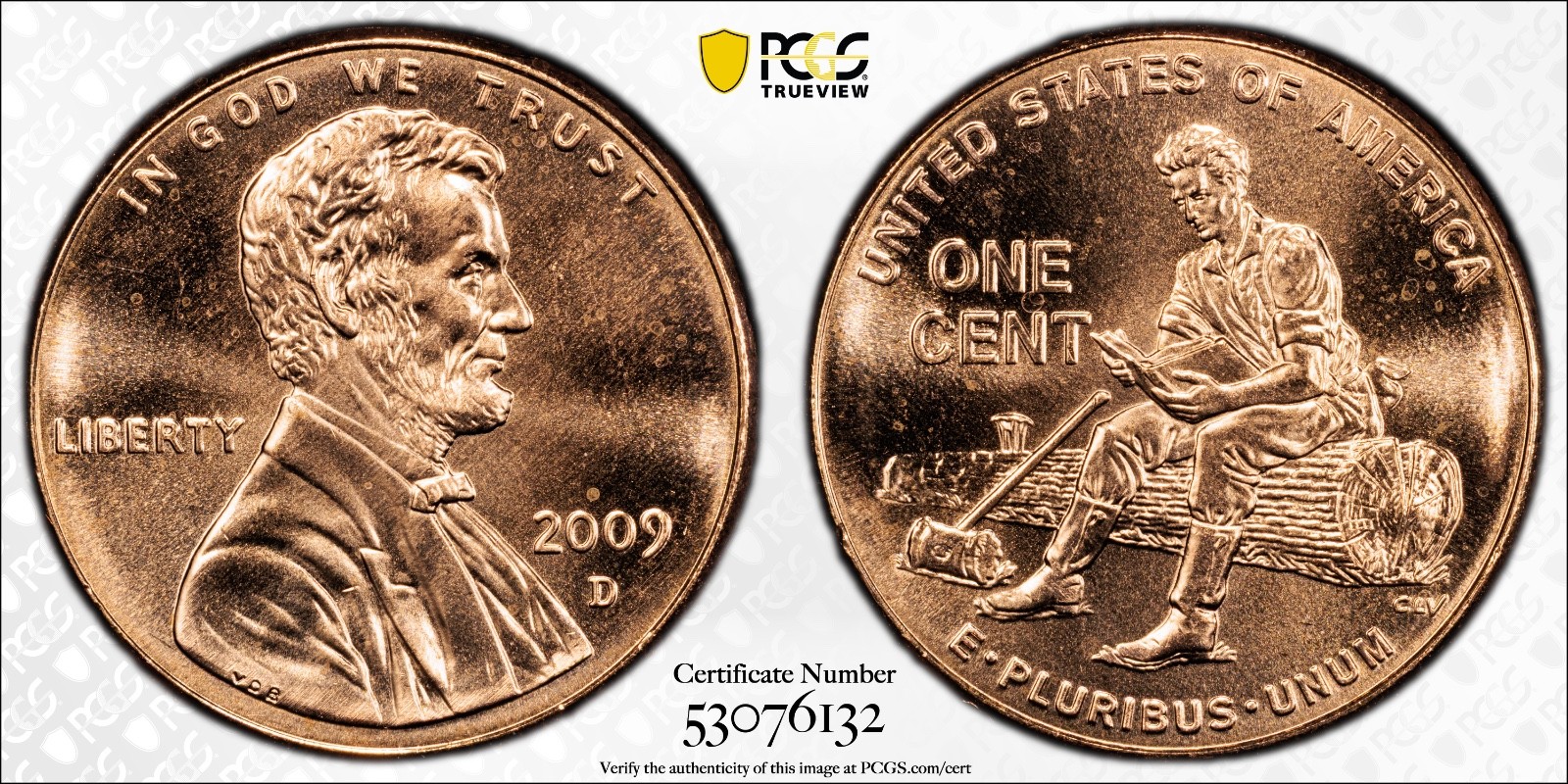 2009-D Lincoln Formative Years 1C PCGS MS64RD Cert#53076132 - Image 1