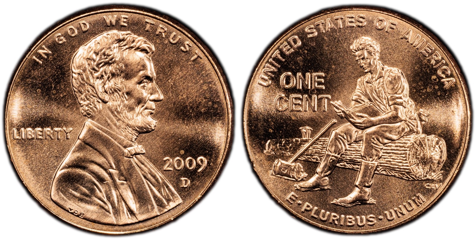 2009-D Lincoln Formative Years 1C PCGS MS64RD Cert#53076132 - Image 4
