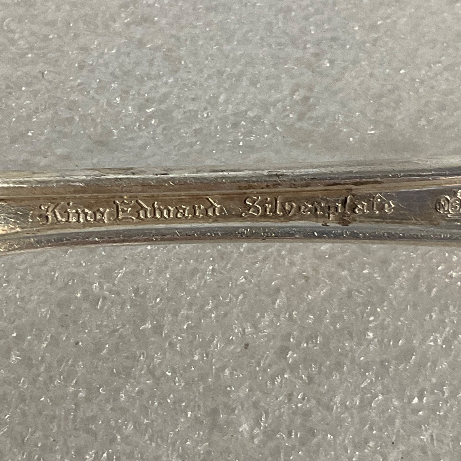 Vintage King Edward Silverplate Fork 7.5in Ornate Floral Scroll Pattern Flatware - Image 4