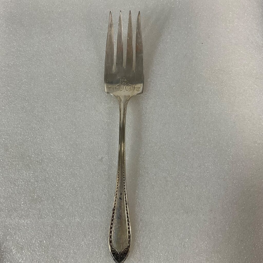 Vintage Community Silver Triple Plus Serving Fork 8.5in Silverplate Flatware - Image 1
