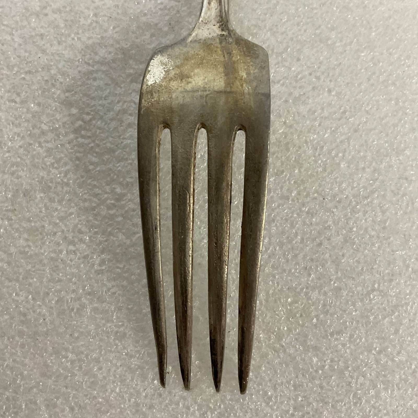 Vintage Melody Silverplate Dinner Fork 7in Floral Scroll Pattern Flatware - Image 6
