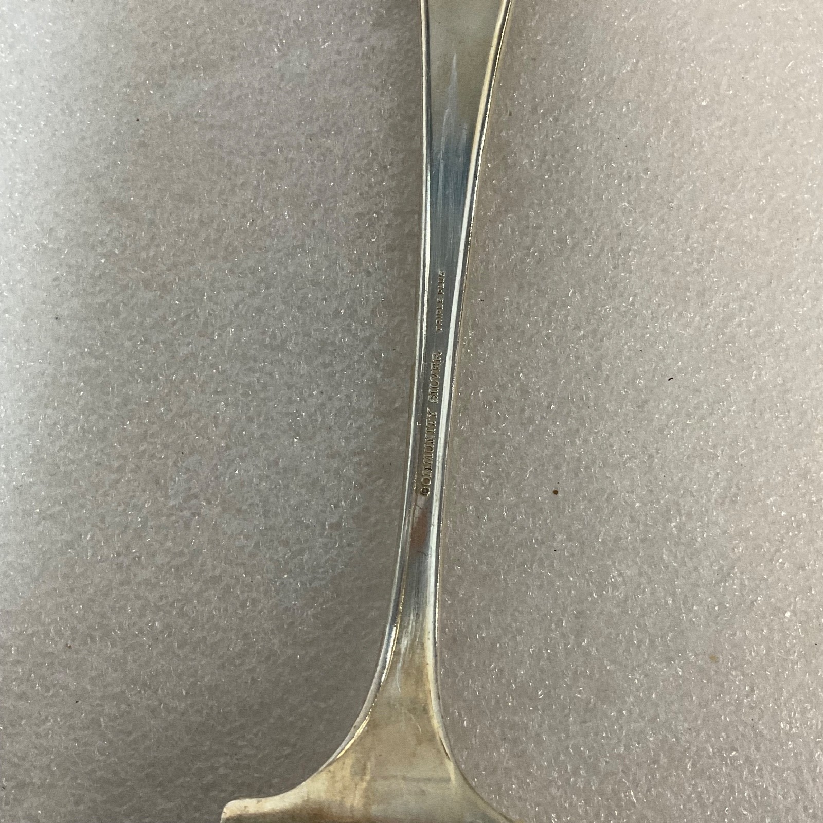 Vintage Community Silver Triple Plus Serving Fork 8.5in Silverplate Flatware - Image 9
