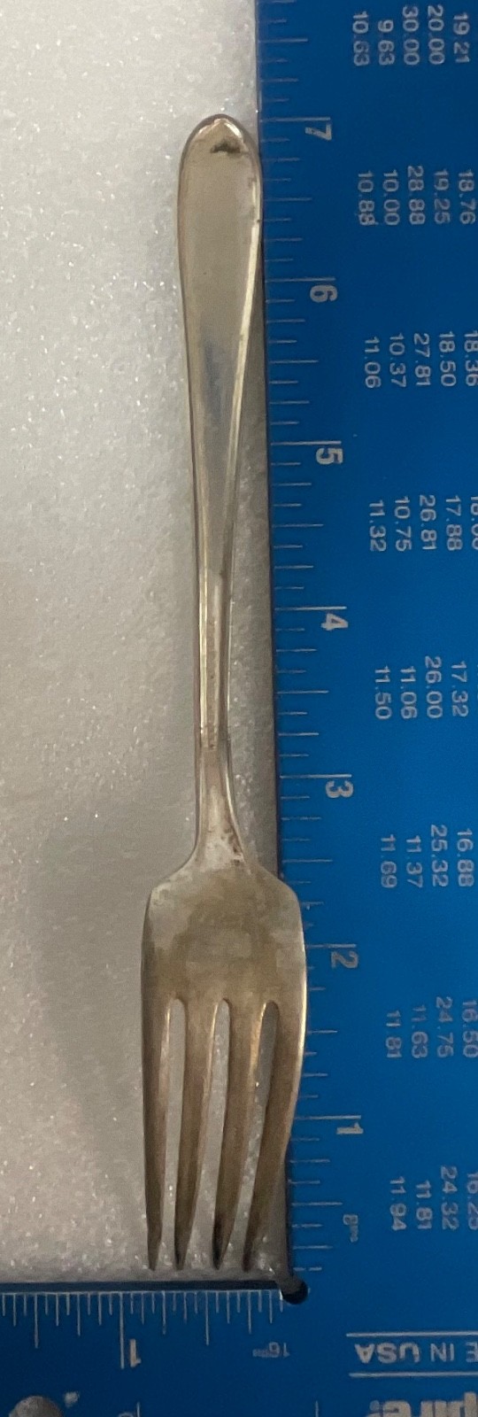 Vintage Melody Silverplate Dinner Fork 7in Floral Scroll Pattern Flatware - Image 10