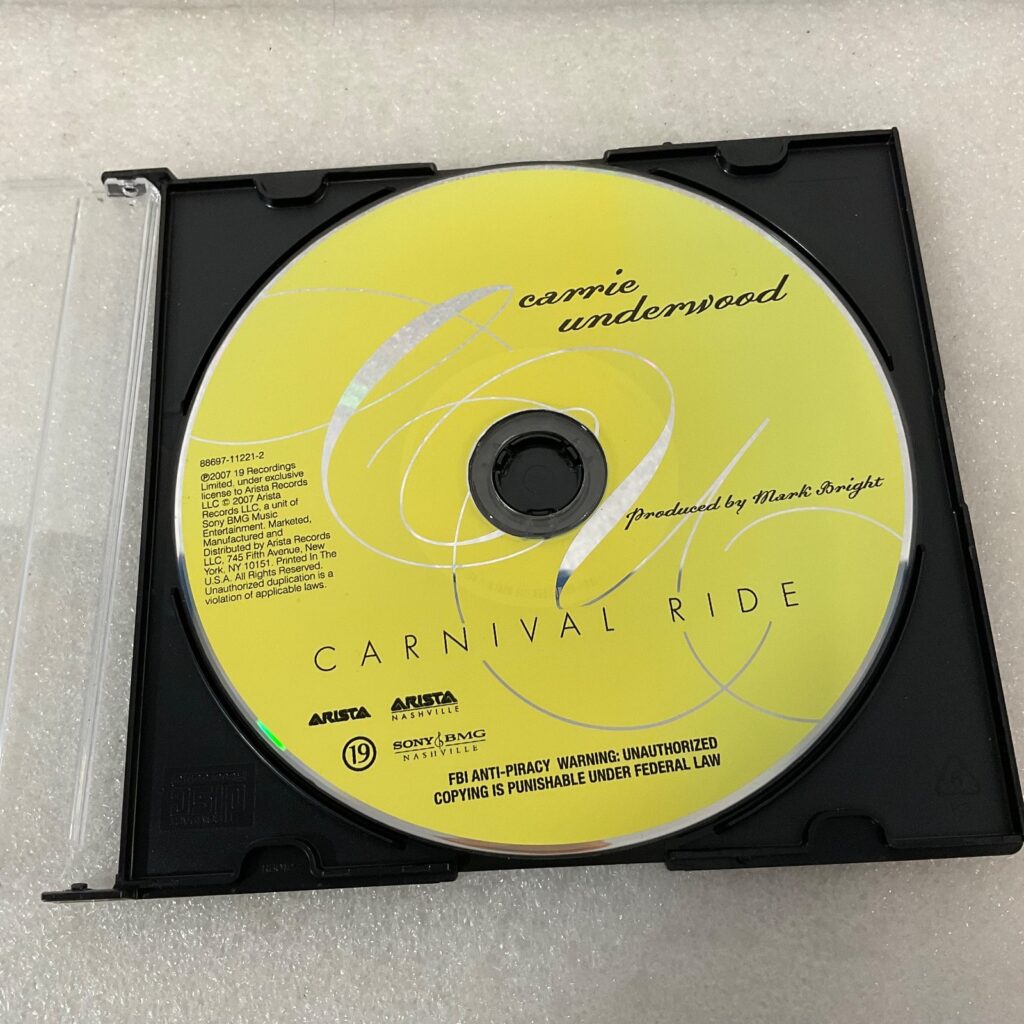 Carrie Underwood Carnival Ride 2007 Country Music CD Disc Only - Image 1