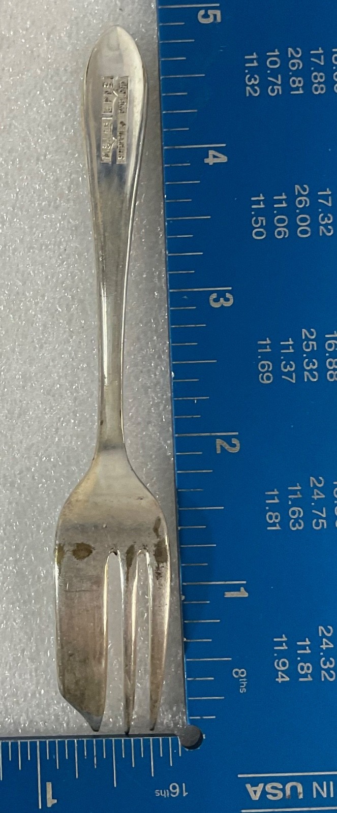 Vtg M.S. Ltd Sheffield England Fish or Cold Meat Fork 5.75in EPNS Silver Plate - Image 8