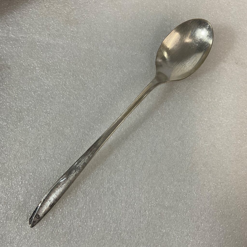 Vintage Supreme Silver Plate Spoon 6.75in Simple Handle Design Tableware - Image 1