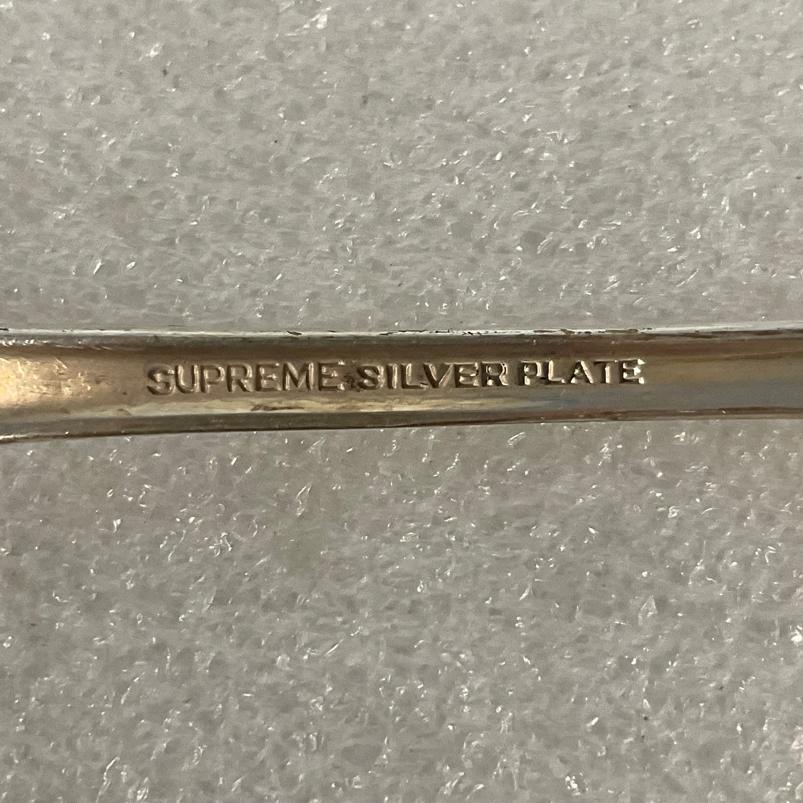Vintage Supreme Silver Plate Spoon 6.75in Simple Handle Design Tableware - Image 3