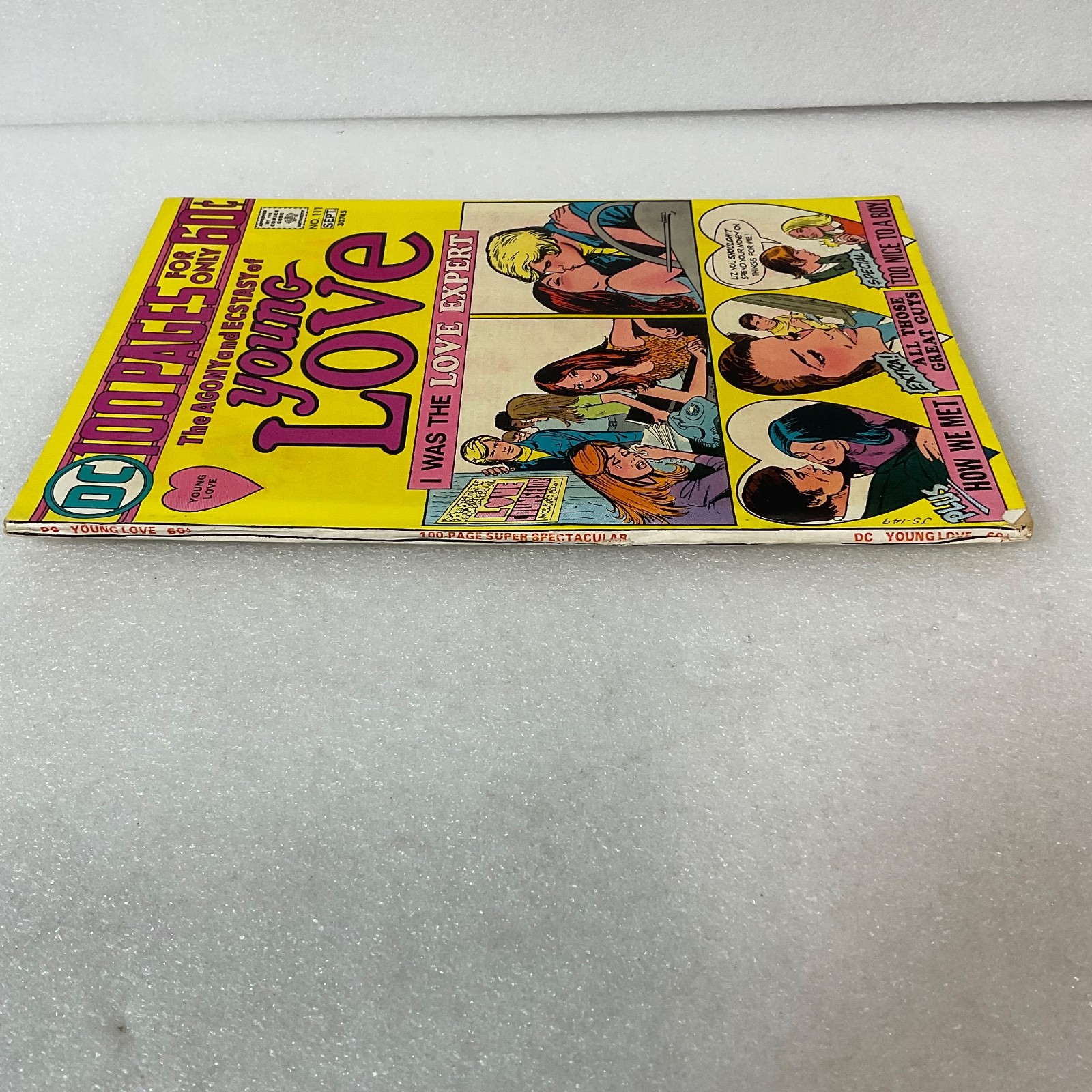 Vintage DC Young Love Comic Book No.111 Sept 1974 100 Pages 60¢ Romance Issue - Image 3
