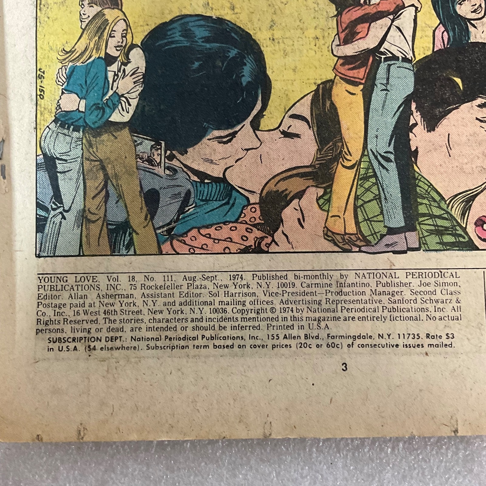 Vintage DC Young Love Comic Book No.111 Sept 1974 100 Pages 60¢ Romance Issue - Image 9