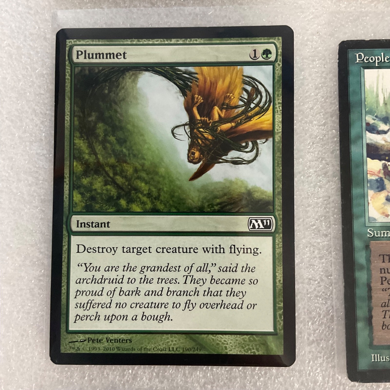Title MTG 20 Card Green Lot Mixed Sets Invasion Fifth Dawn Plummet Trailblazer - Image 4