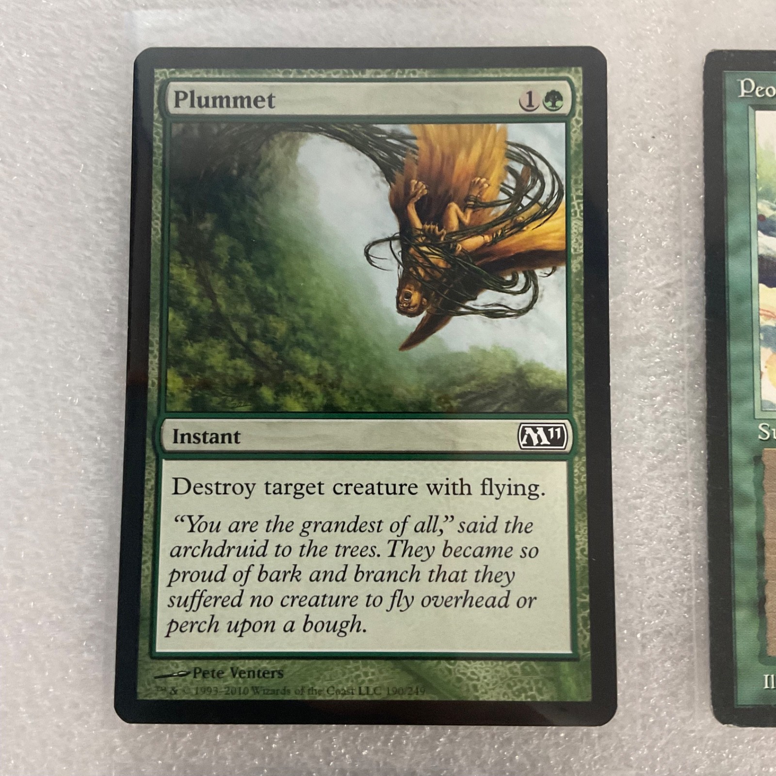 Title MTG 20 Card Green Lot Mixed Sets Invasion Fifth Dawn Plummet Trailblazer - Image 3