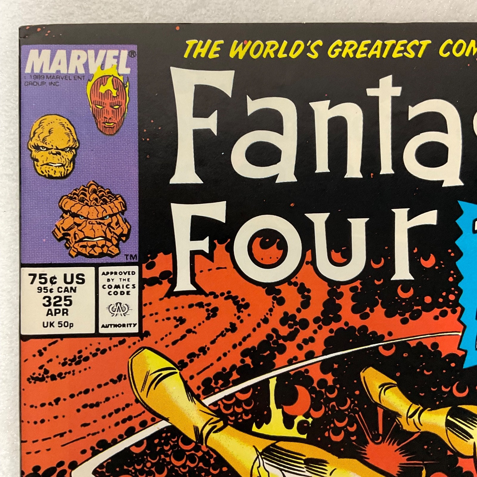 Fantastic Four #326 May 1989 Marvel Comic Silver Surfer Story FN/VF - Image 5