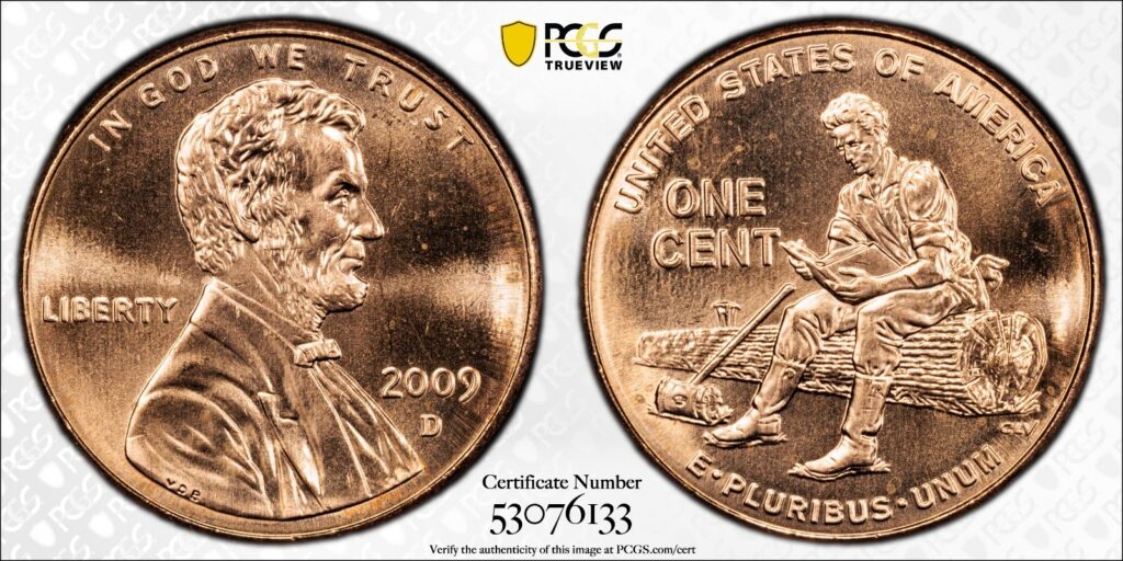 2009-D Lincoln Formative Years 1C PCGS MS65RD Cert#53076133 - Image 1