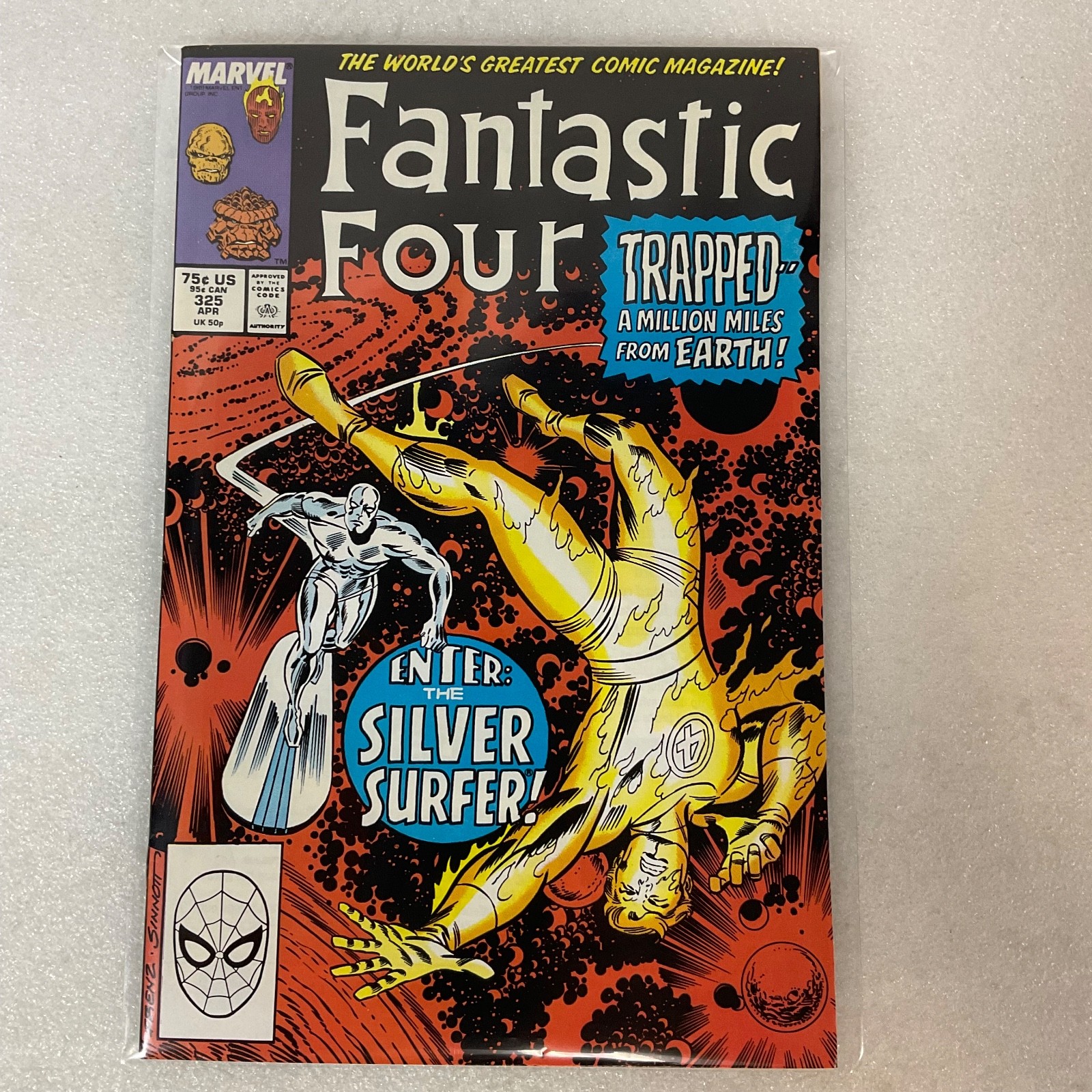 Fantastic Four #326 May 1989 Marvel Comic Silver Surfer Story FN/VF - Image 14