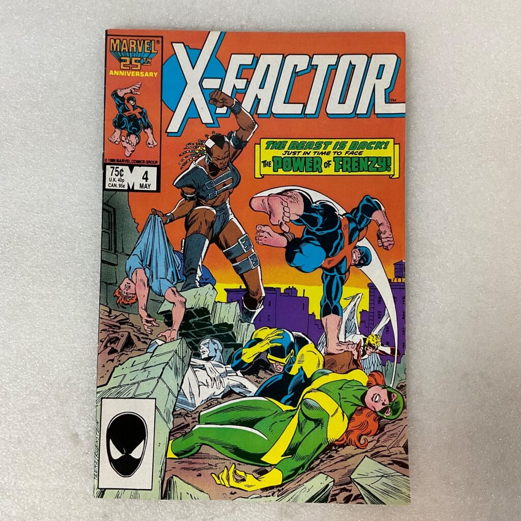 X-Factor #4 Marvel Comic May 1986 1st Frenzy Appearance 25th Anniversary - Image 1