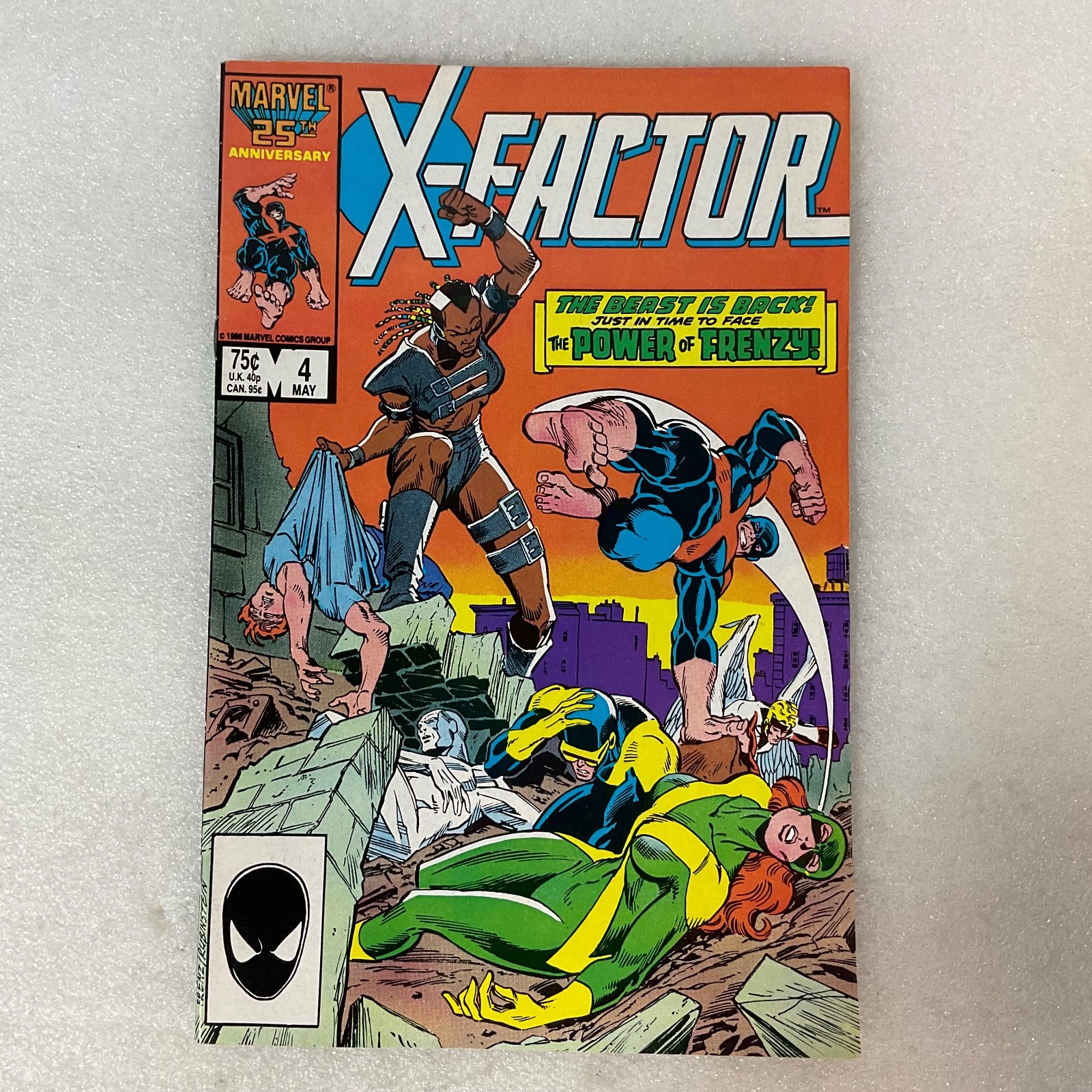 X-Factor #4 Marvel Comic May 1986 1st Frenzy Appearance 25th Anniversary - Image 1
