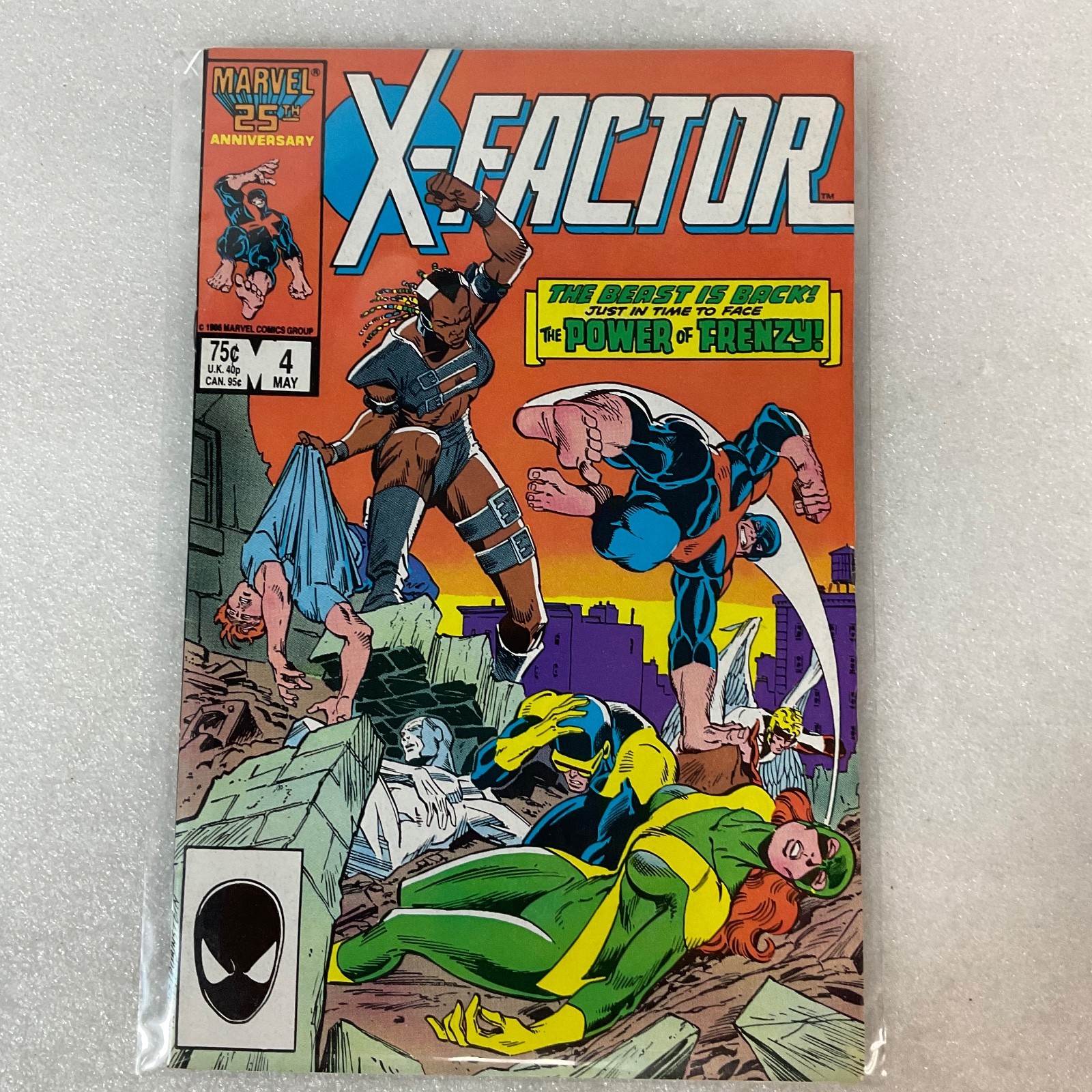 X-Factor #4 Marvel Comic May 1986 1st Frenzy Appearance 25th Anniversary - Image 13