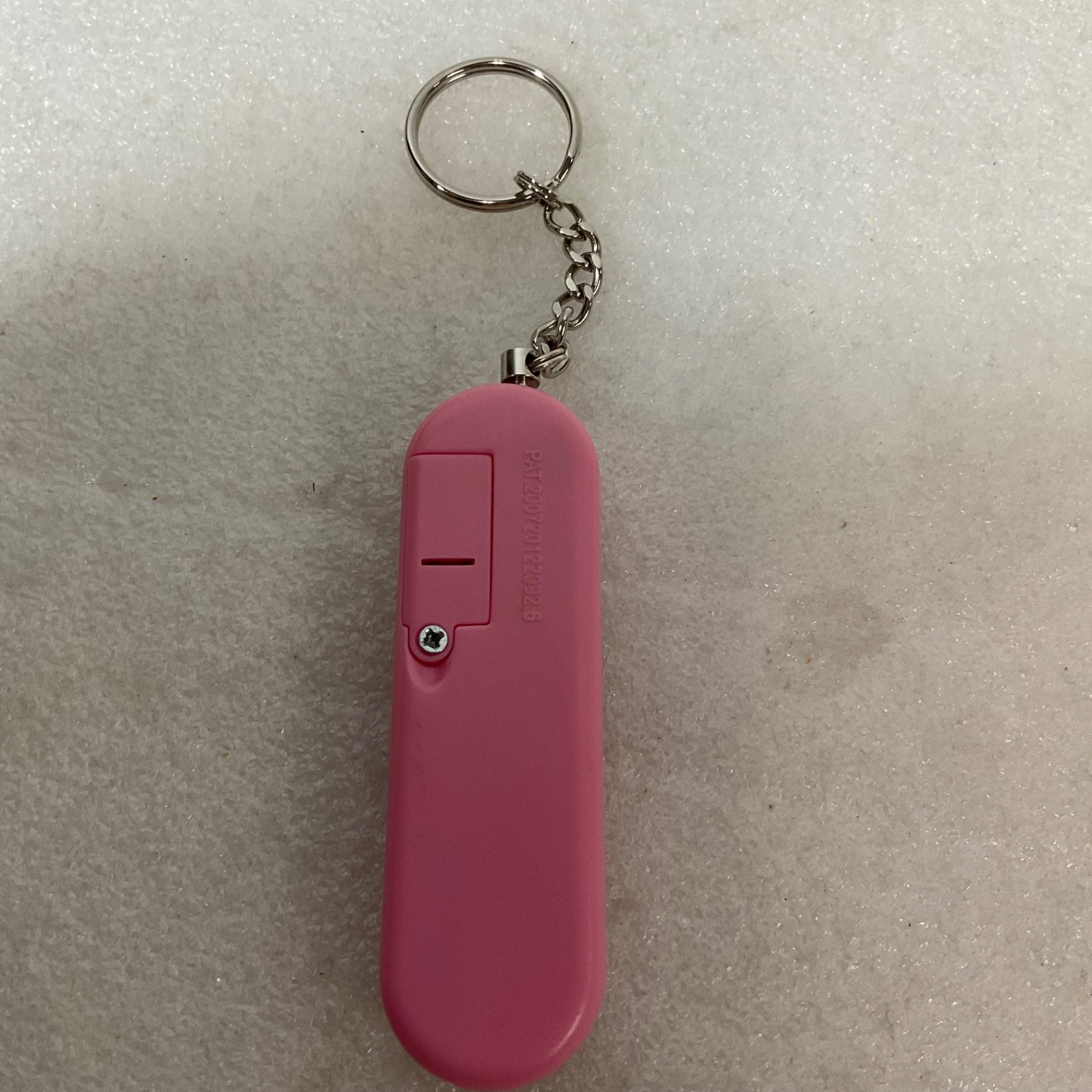 Pink Personal Safety Alarm Keychain 4in with Key Ring and Loud Siren Speaker - Image 2