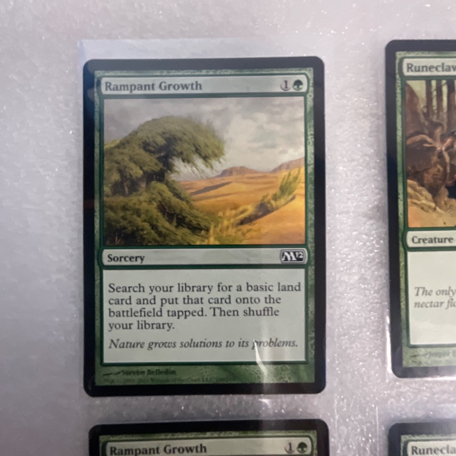 MTG 20 Card Green Lot Rampant Growth Runeclaw Bear Mixed M12 M11 - Image 3