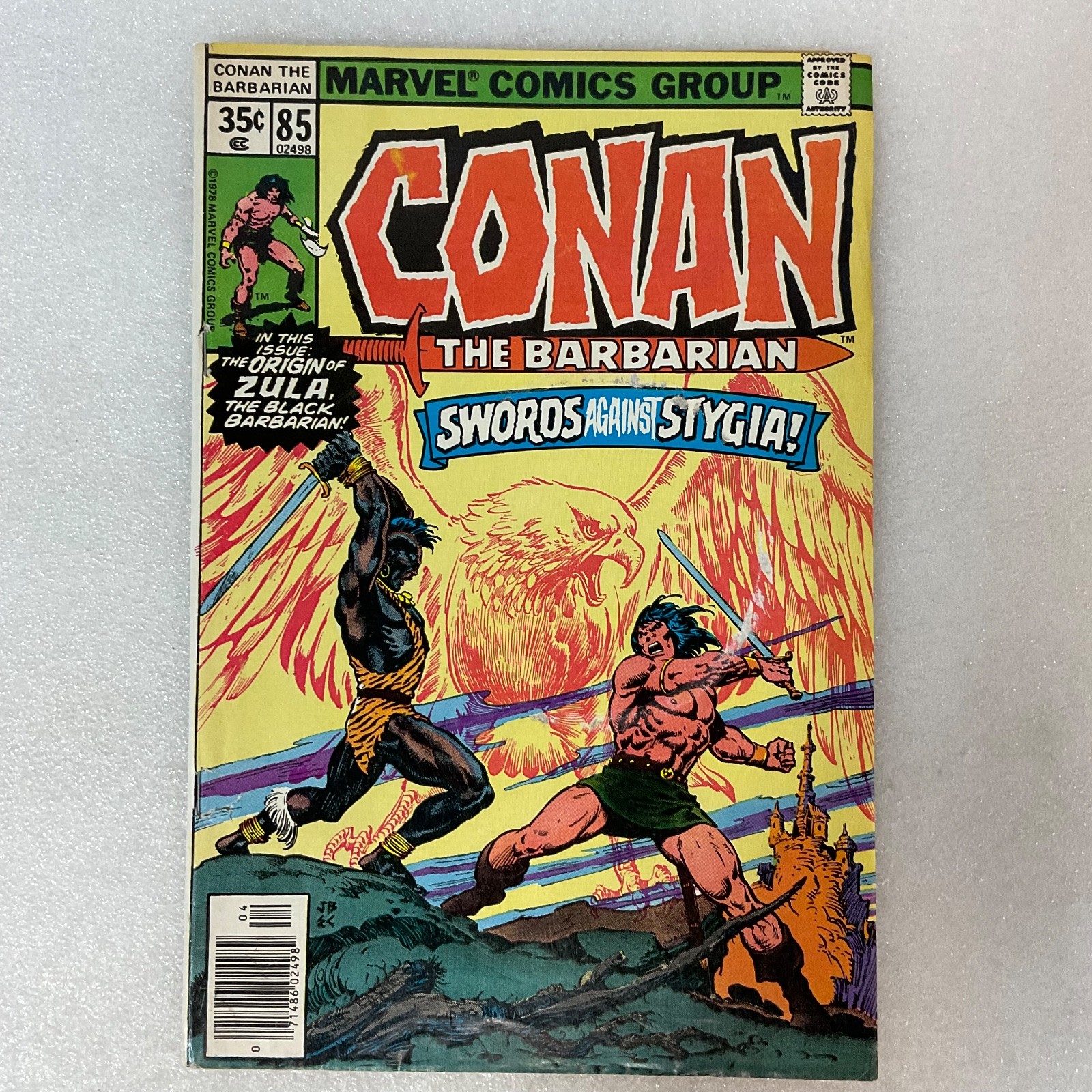 Conan the Barbarian #85 Marvel Comic 1978 Origin of Zula Swords Against Stygia - Image 1