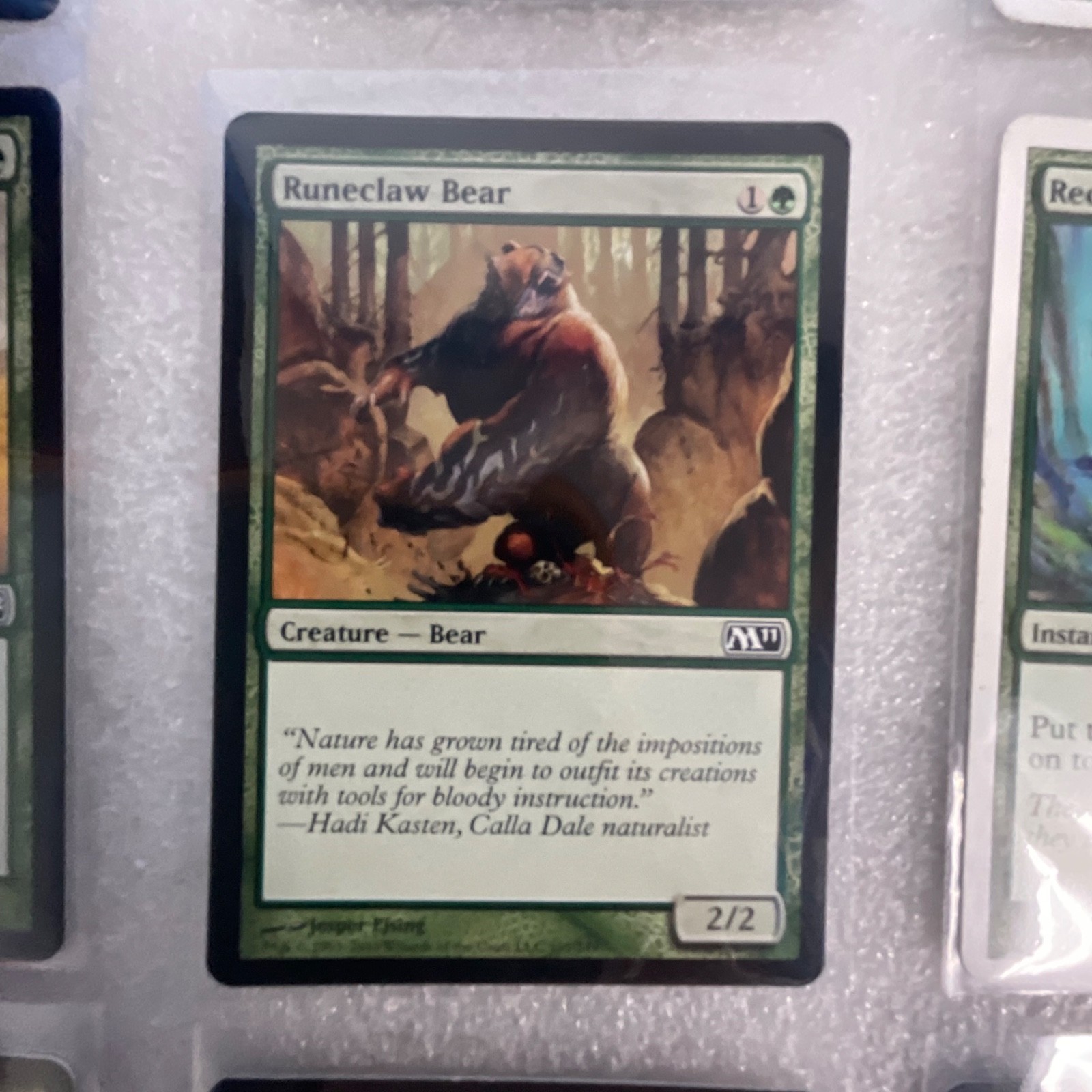 MTG 20 Card Green Lot Rampant Growth Runeclaw Bear Mixed M12 M11 - Image 9