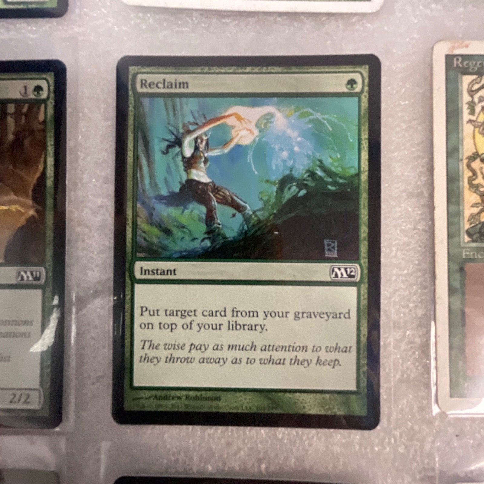 MTG 20 Card Green Lot Rampant Growth Runeclaw Bear Mixed M12 M11 - Image 13