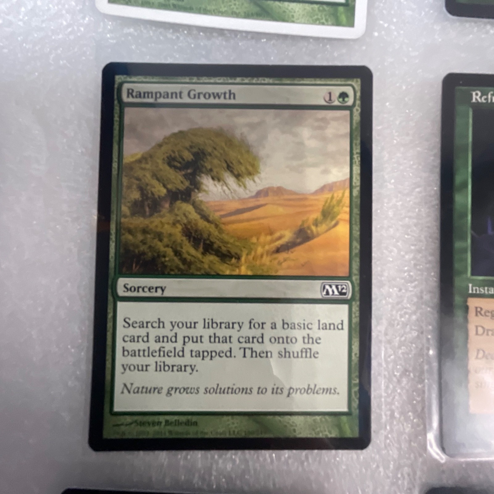 MTG 20 Card Green Lot Mixed Sets Rampant Growth Refresh Rib Cage Spider - Image 5