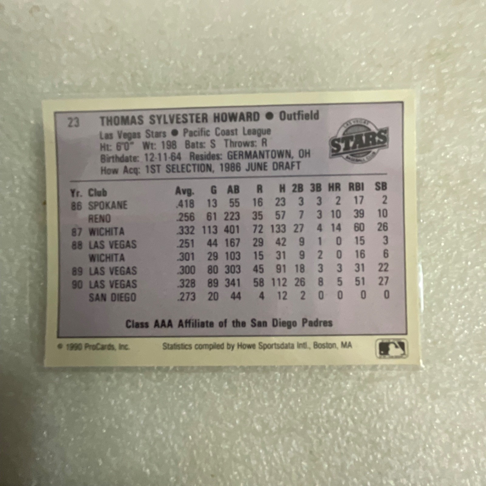 1990 ProCards AAA Baseball 10 Card Lot Bosman Booker Bolton Howard - Image 14