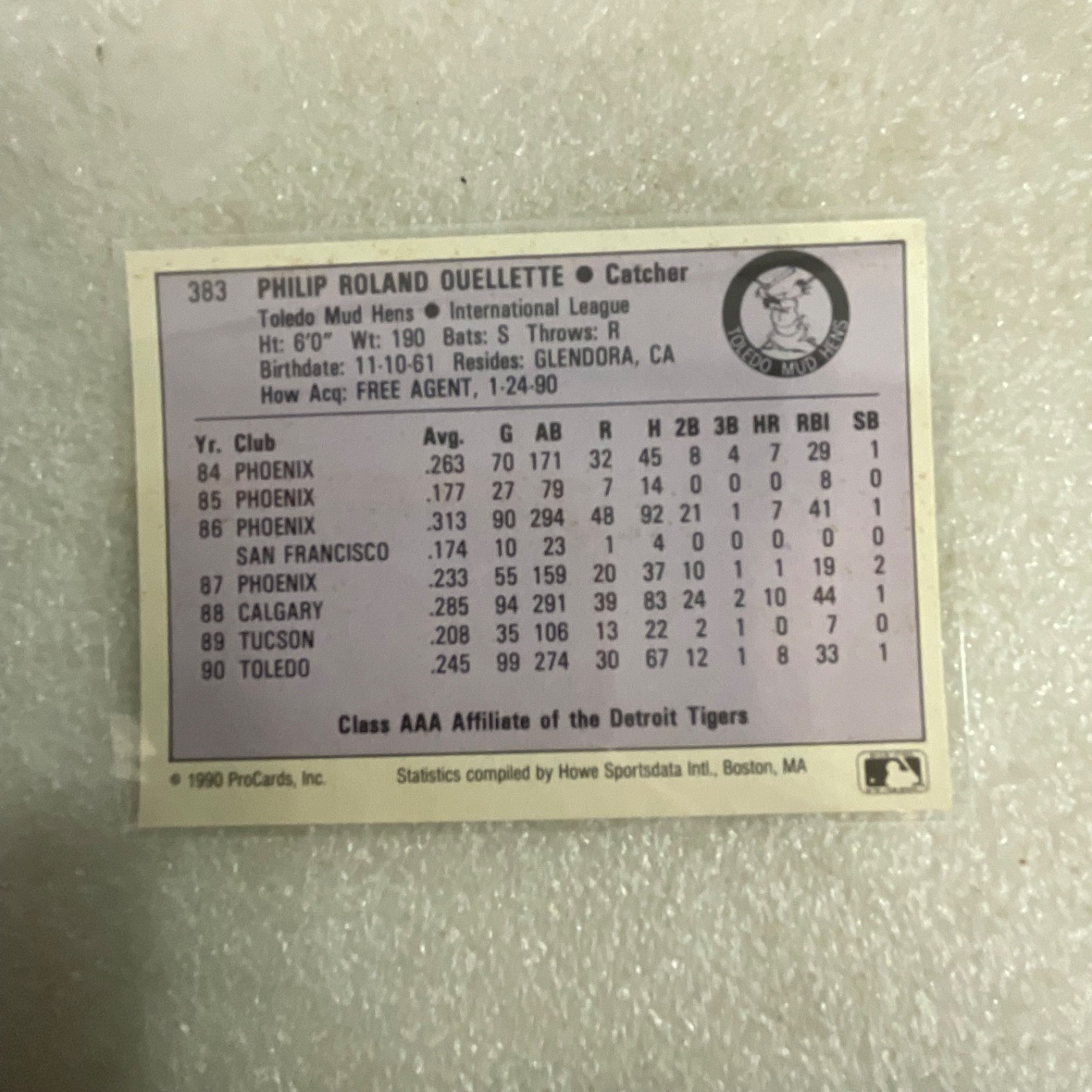 1990 ProCards AAA Baseball 10 Card Lot Bosman Booker Bolton Howard - Image 15