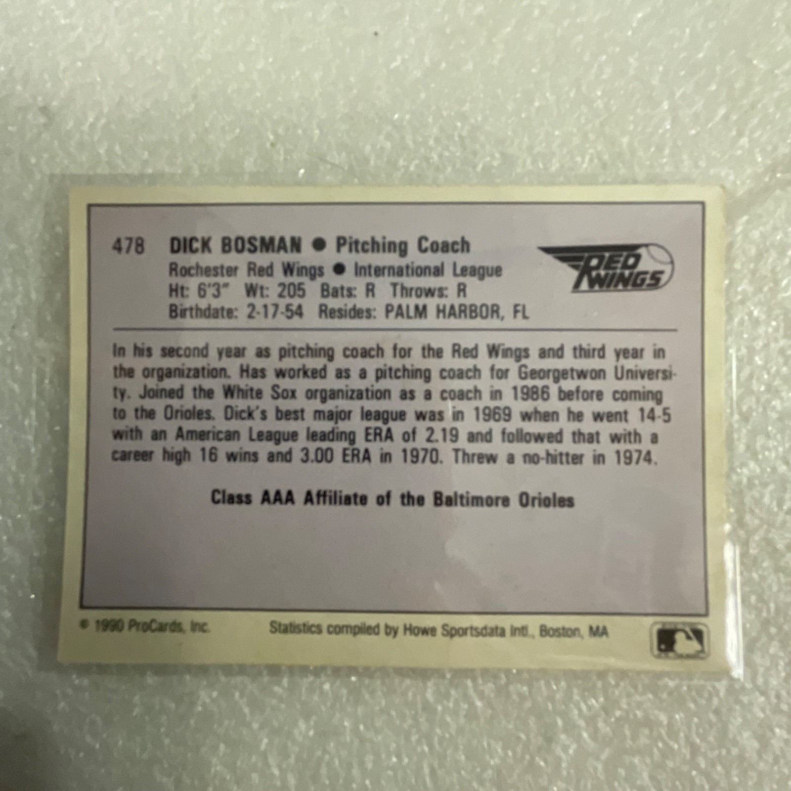 1990 ProCards AAA Baseball 10 Card Lot Bosman Booker Bolton Howard - Image 20