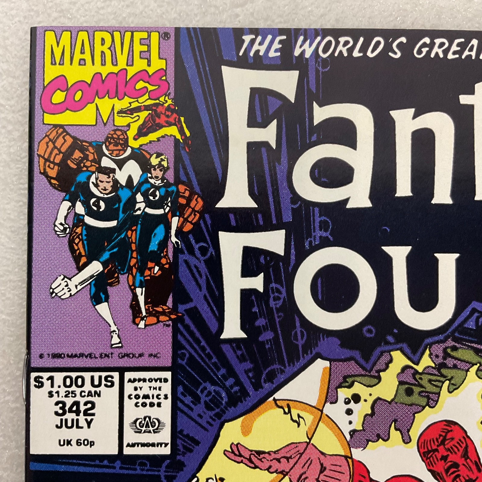 Fantastic Four #342 Marvel Comic July 1990 Spider-Man Cameo X-Factor Story - Image 2