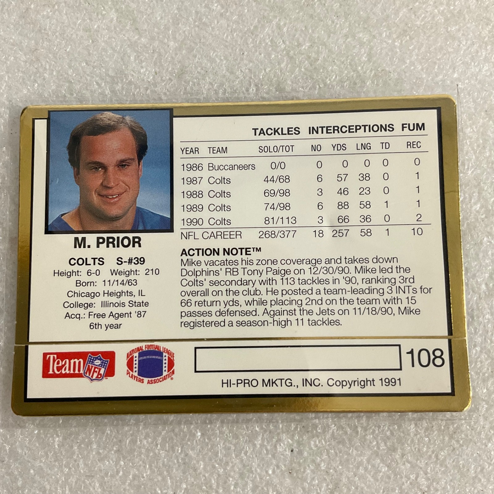 1989 Topps 1991 Action Packed Football 10 Card Lot Heyward Quick Mann - Image 21